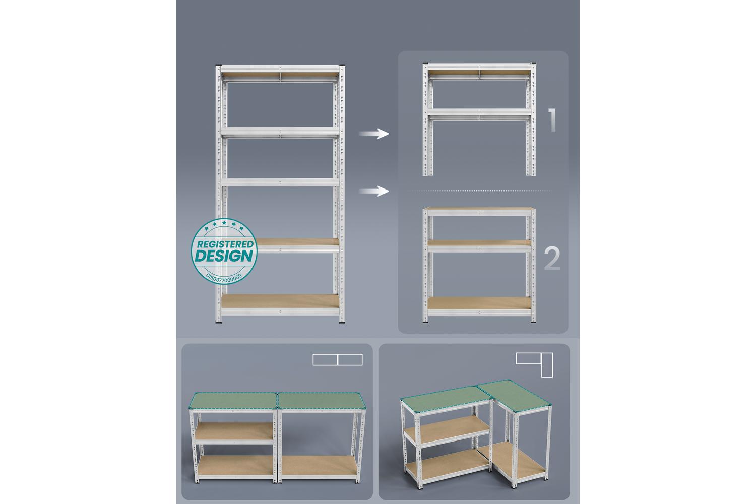 Songmics Shelving | Garage Shelving | Steel Frame | Adjustable Height-4