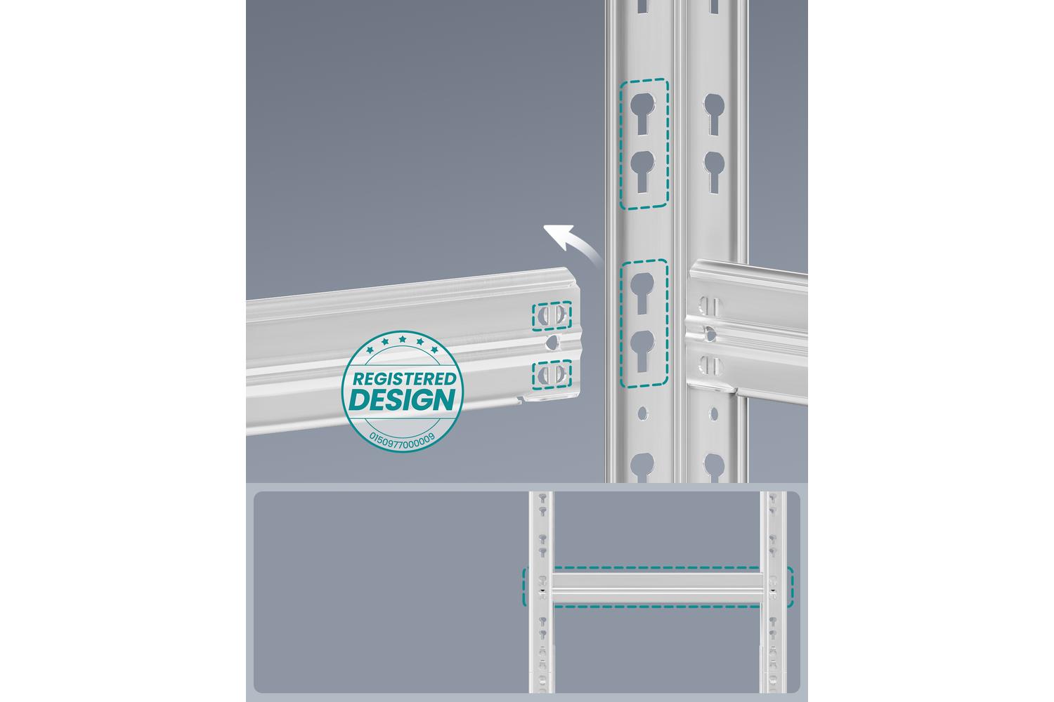Songmics Shelving Unit | Garage Shelving | Steel Frame | Adjustable Height-2