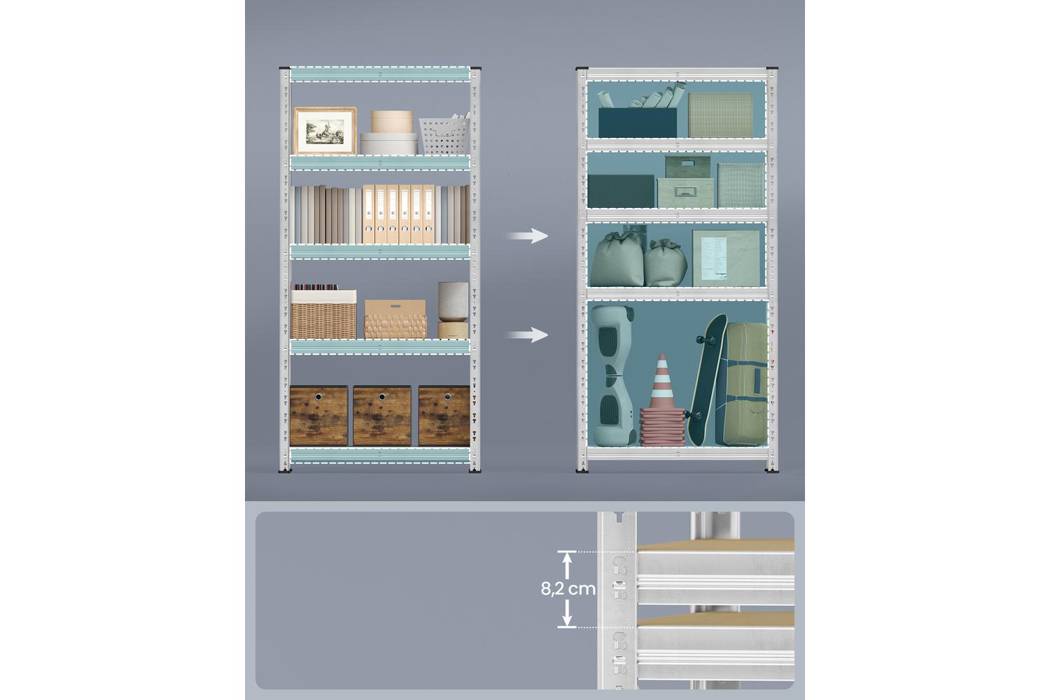 Songmics Shelving Unit | Garage Shelving | Steel Frame | Adjustable Height-3