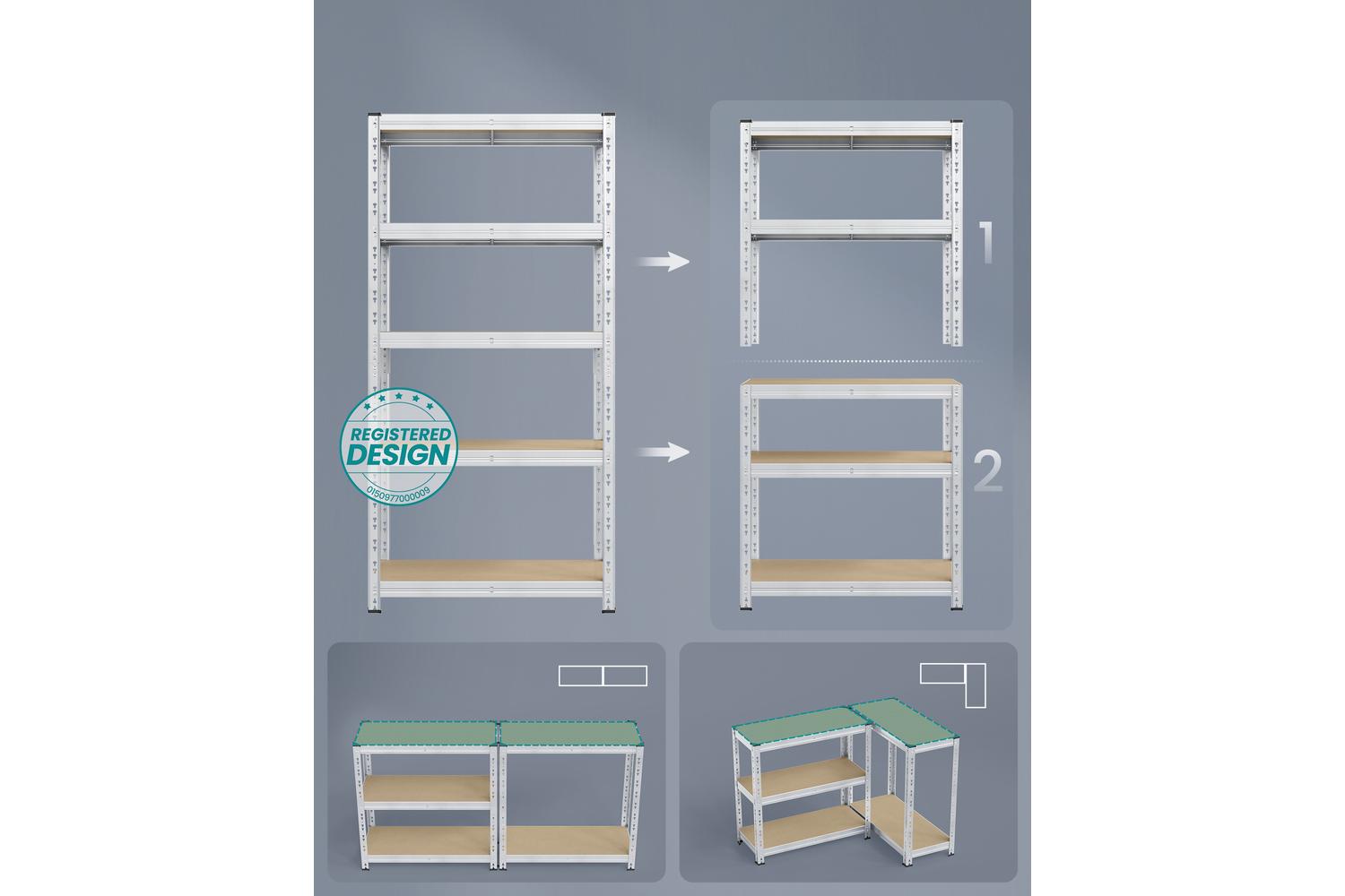 Songmics Shelving Unit | Garage Shelving | Steel Frame | Adjustable Height-4