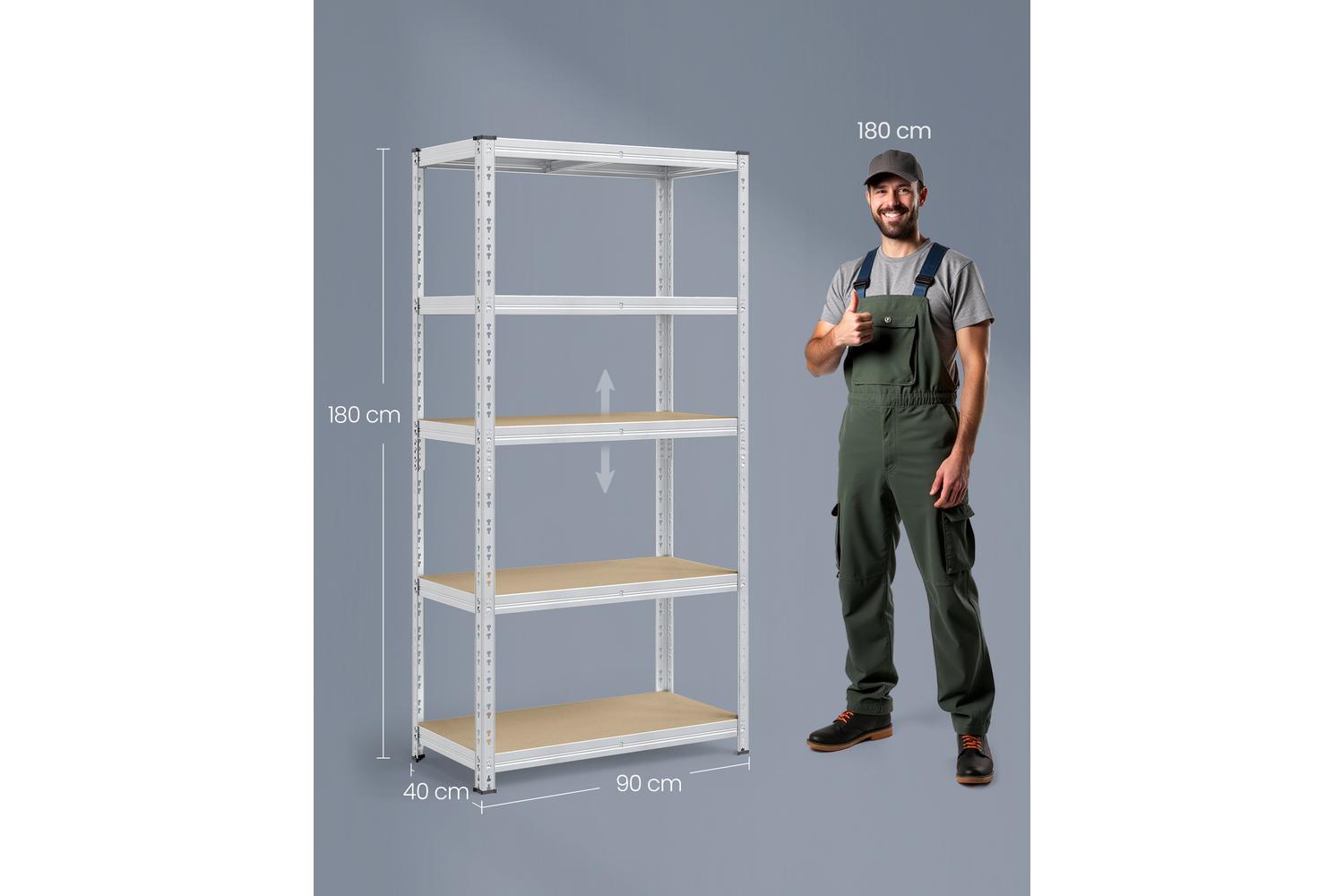 Songmics Shelving Unit | Garage Shelving | Steel Frame | Adjustable Height-5