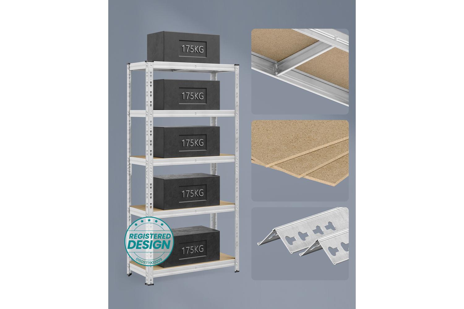 Songmics Shelving Unit | Garage Shelving | Steel Frame | Adjustable Height-6