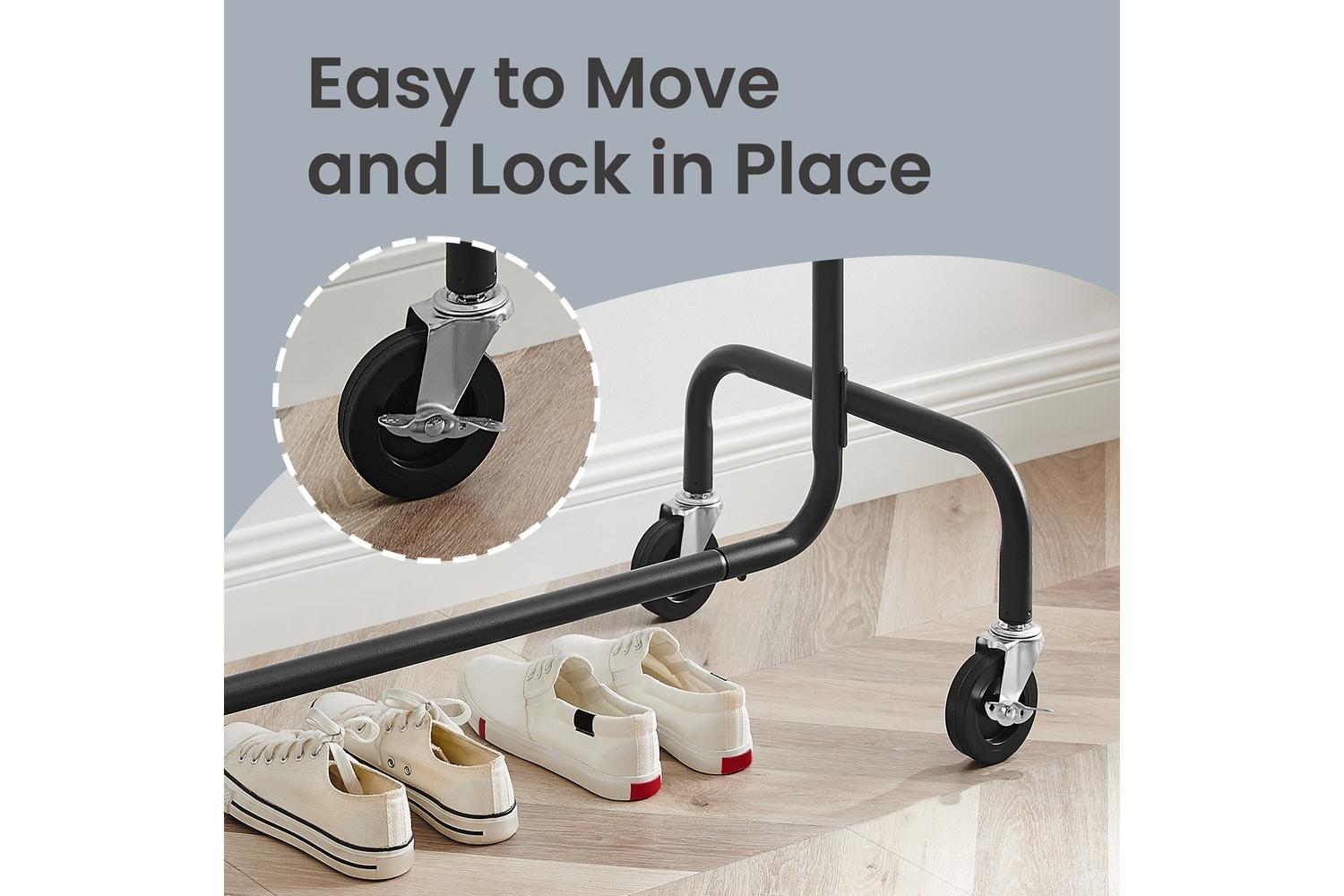 Songmics Garment Rack | Clothes Storage | Steel | 110-150cm-3