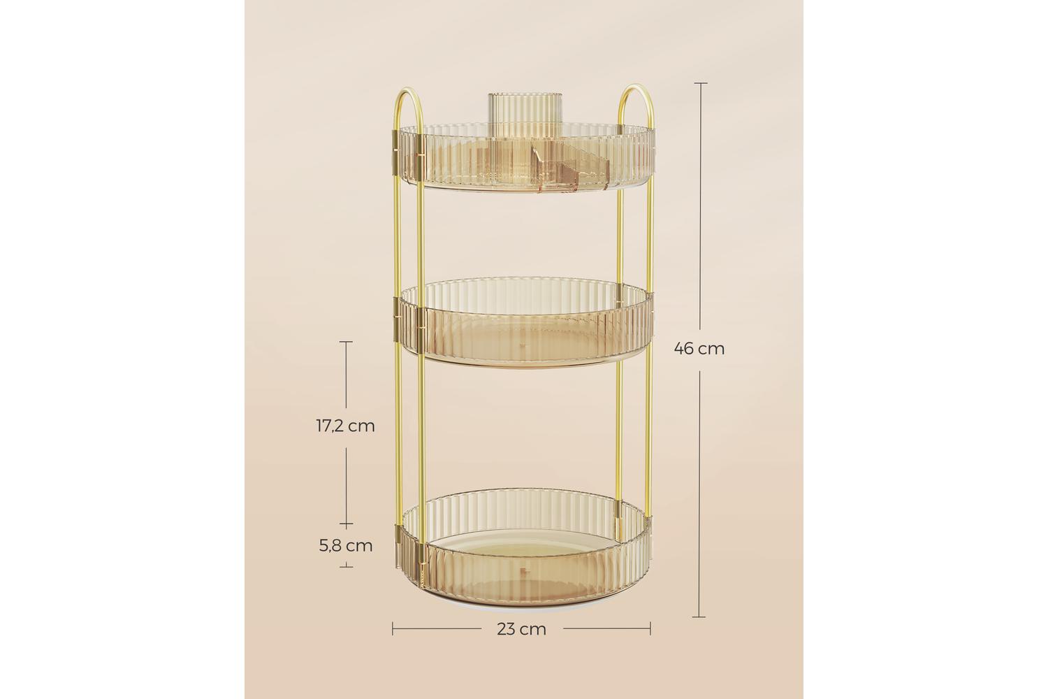 Makeup Organizer | Makeup Holder | Metal And Pet Plastic | Multi-tier-4
