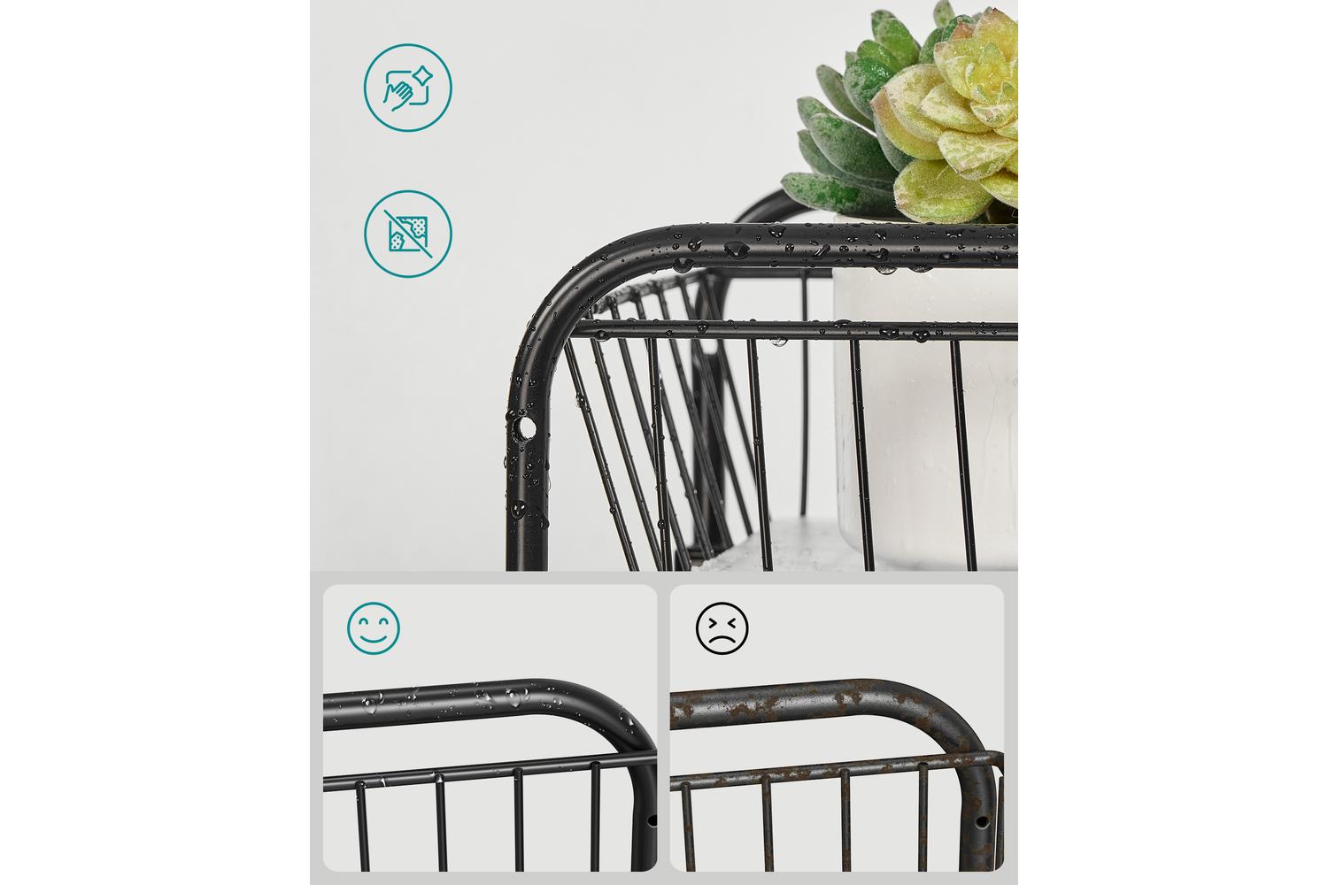 Pull-out Home Organizers | Clothes Storage | Steel | 2 Baskets-3