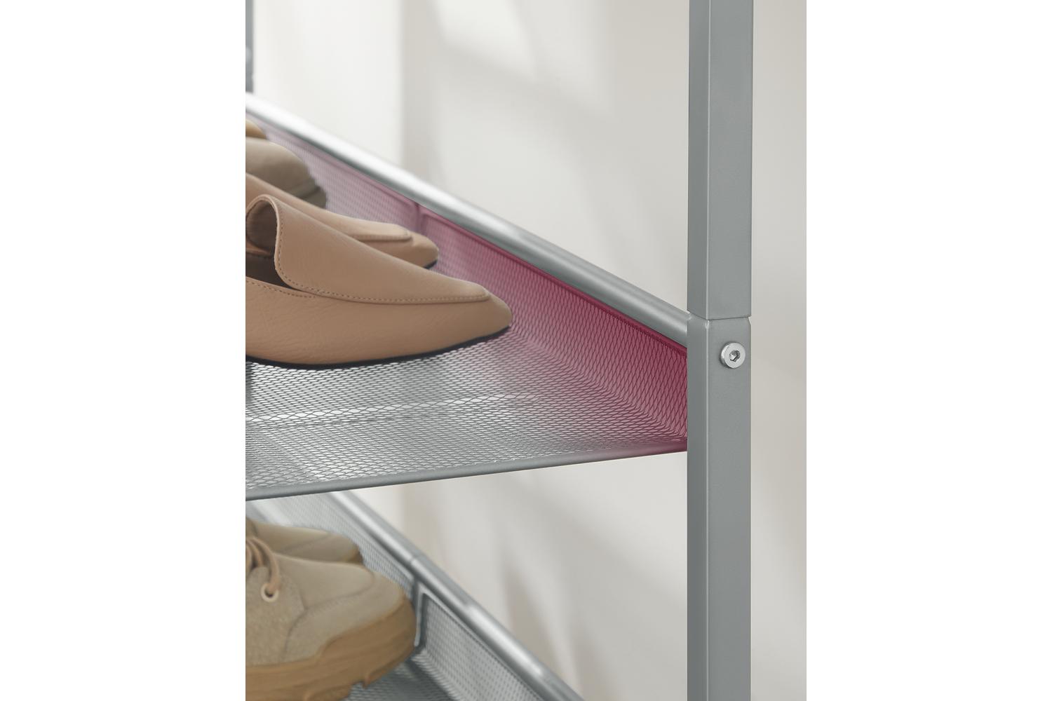 Shoe Rack | Shoe Storage Rack | Particleboard And Steel | Five Tier-4