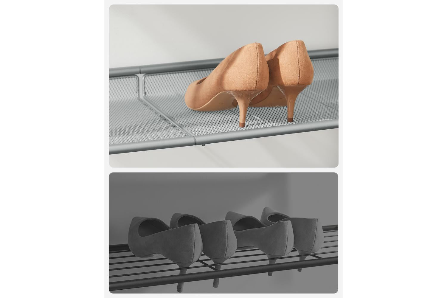 Shoe Rack | Shoe Storage Rack | Particleboard And Steel | Five Tier-7