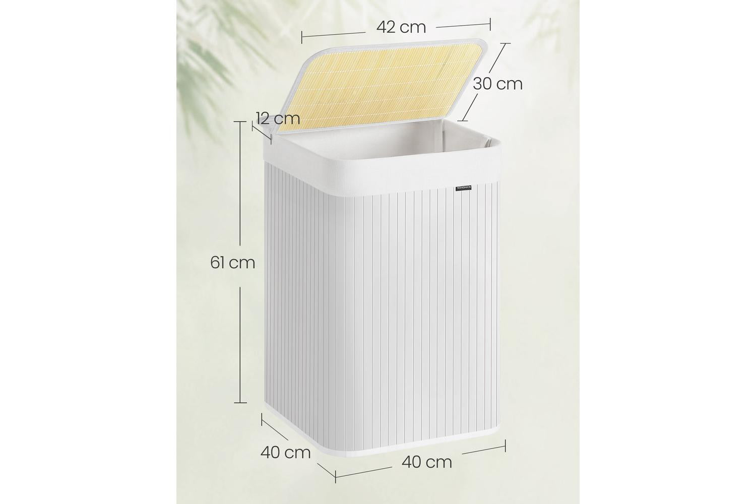 Laundry Hamper | Laundry Basket | Bamboo | 95 Litre-4
