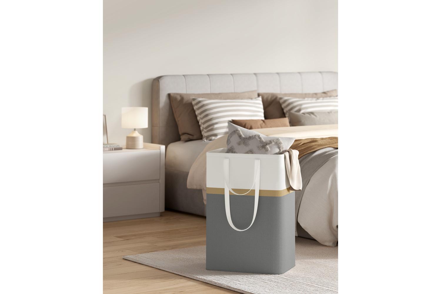 Laundry Basket | Laundry Hamper | Polycotton Blend | Large-2