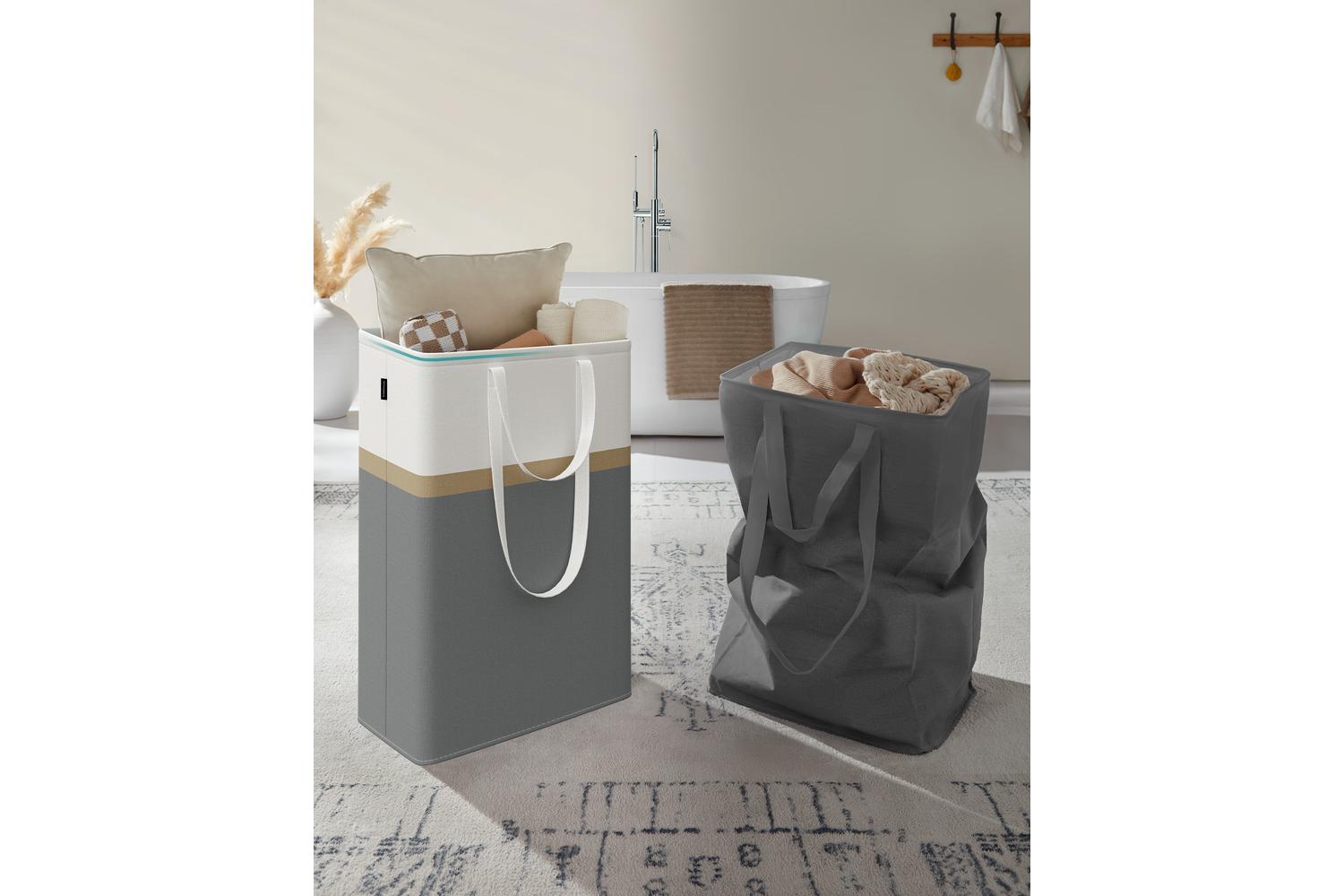 Laundry Basket | Laundry Hamper | Polycotton Blend | Large-3