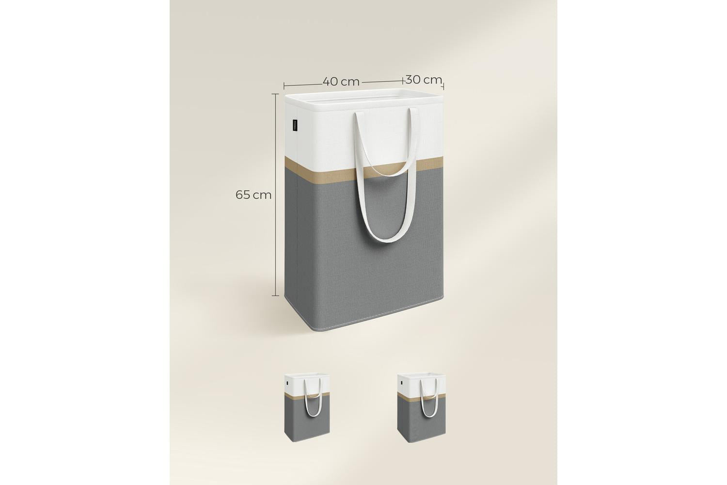 Laundry Basket | Laundry Hamper | Polycotton Blend | Large-5