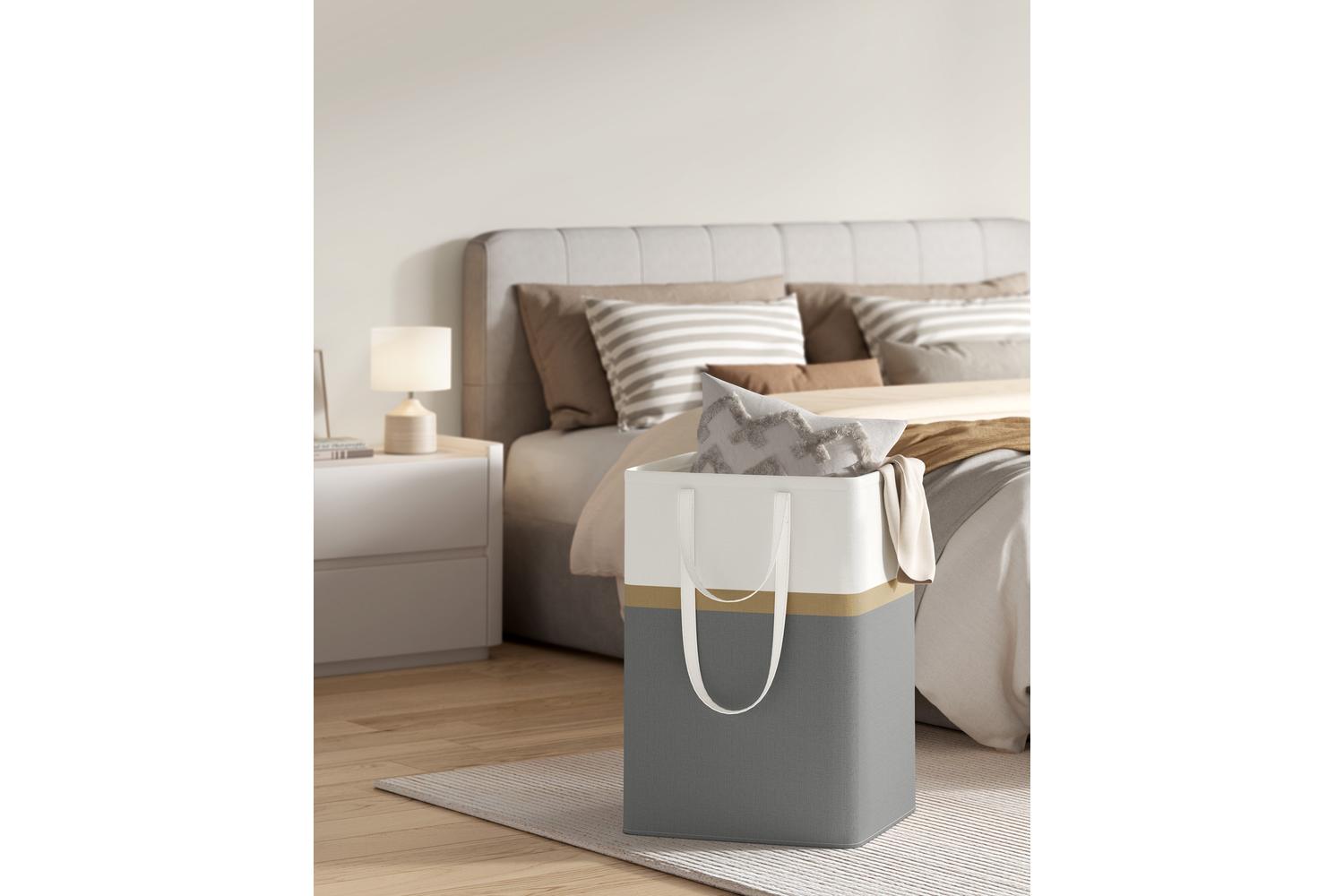 Laundry Basket | Laundry Hamper | Poly-cotton Blend | Large-2