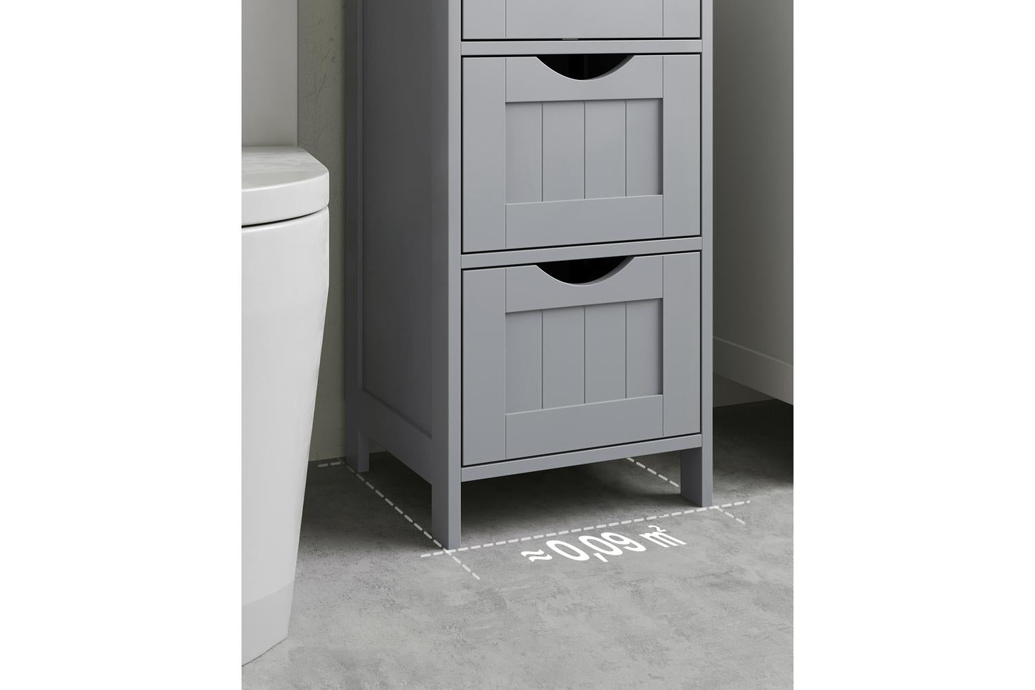Floor Cabinet | Storage Cabinet | Mdf | 30 X 30 X 82 Cm-3