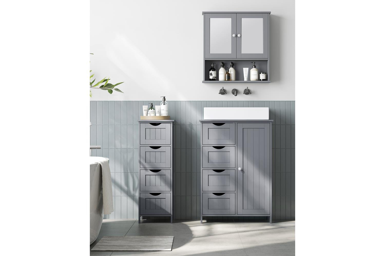 Floor Cabinet | Storage Cabinet | Mdf | 30 X 30 X 82 Cm-7