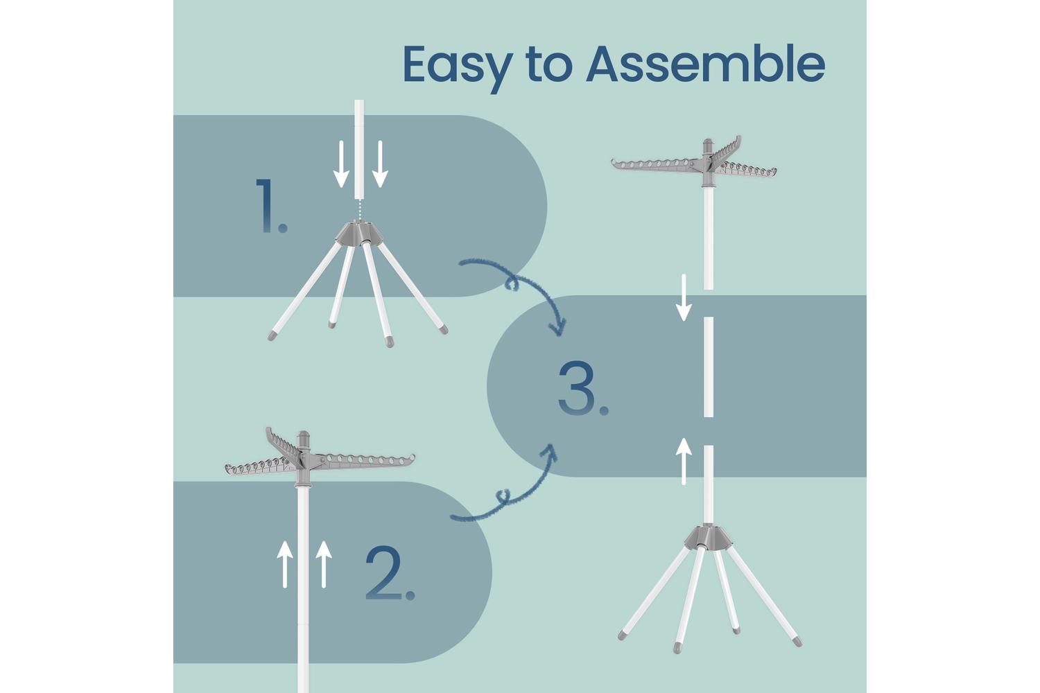 Clothes Drying Rack | Clothes Airer | Stainless Steel | Foldable-5