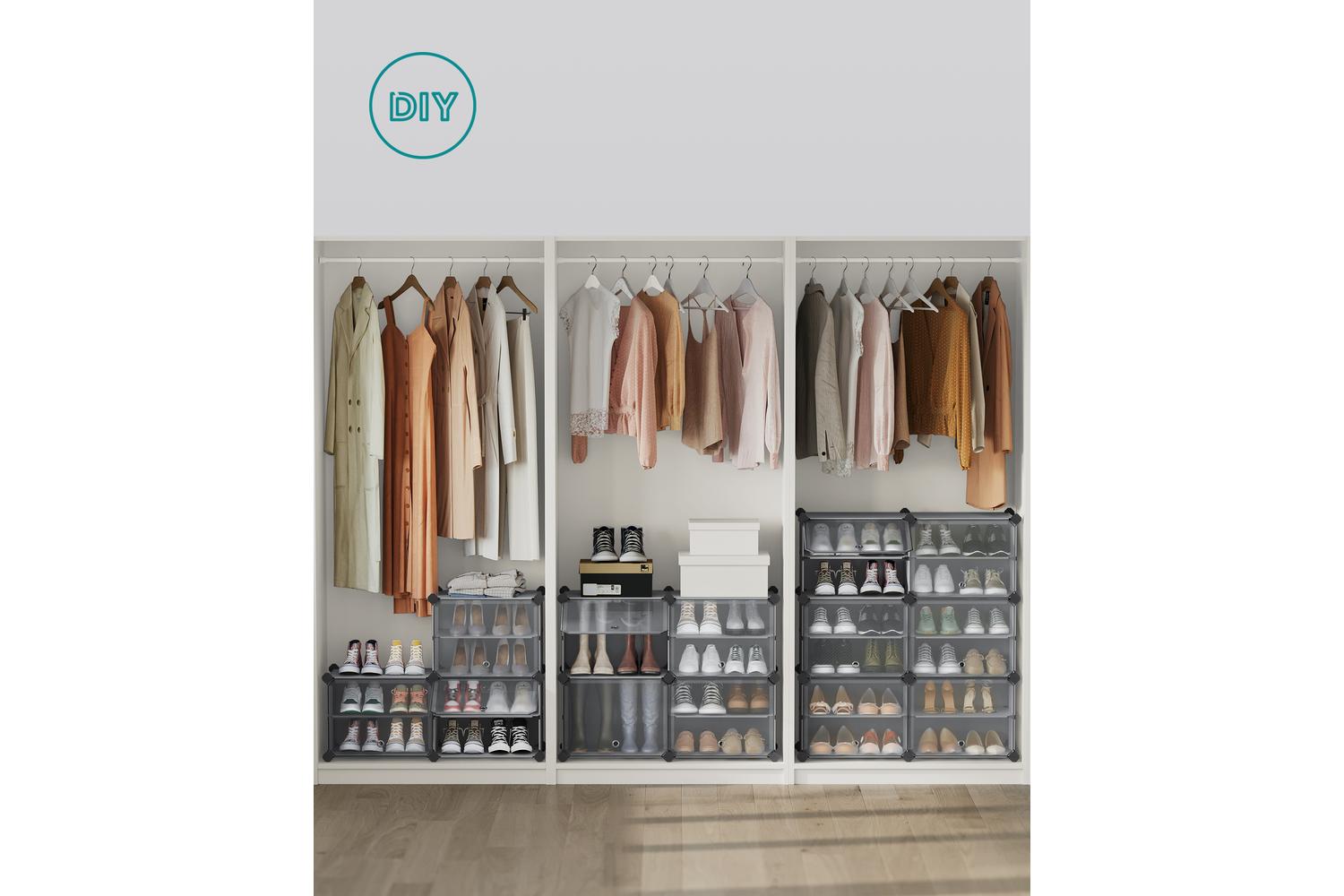 Shoe Rack | Shoe Storage Unit | Plastic And Steel | Large-4