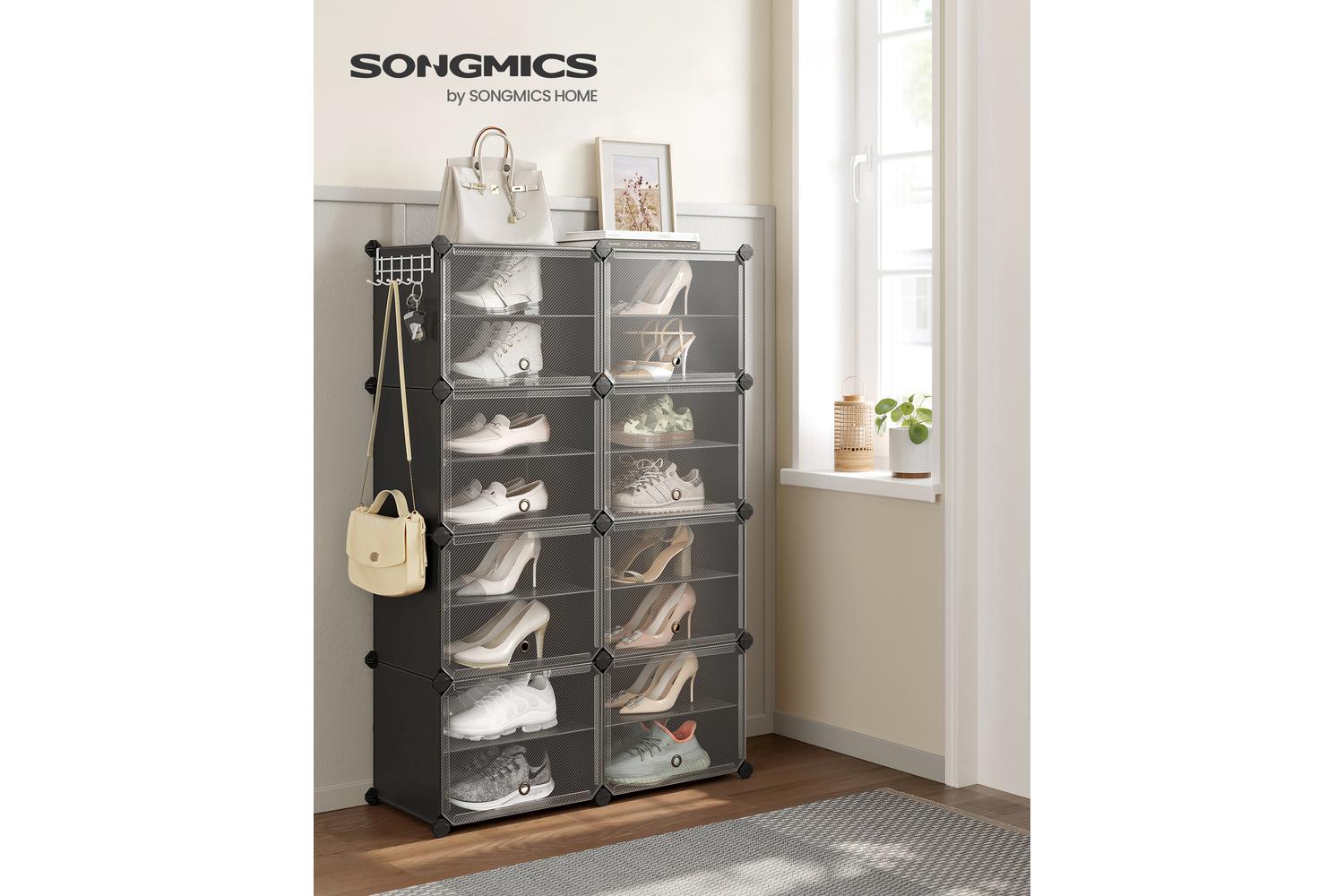 Shoe Rack | Shoe Storage Unit | Plastic And Steel | Large-2