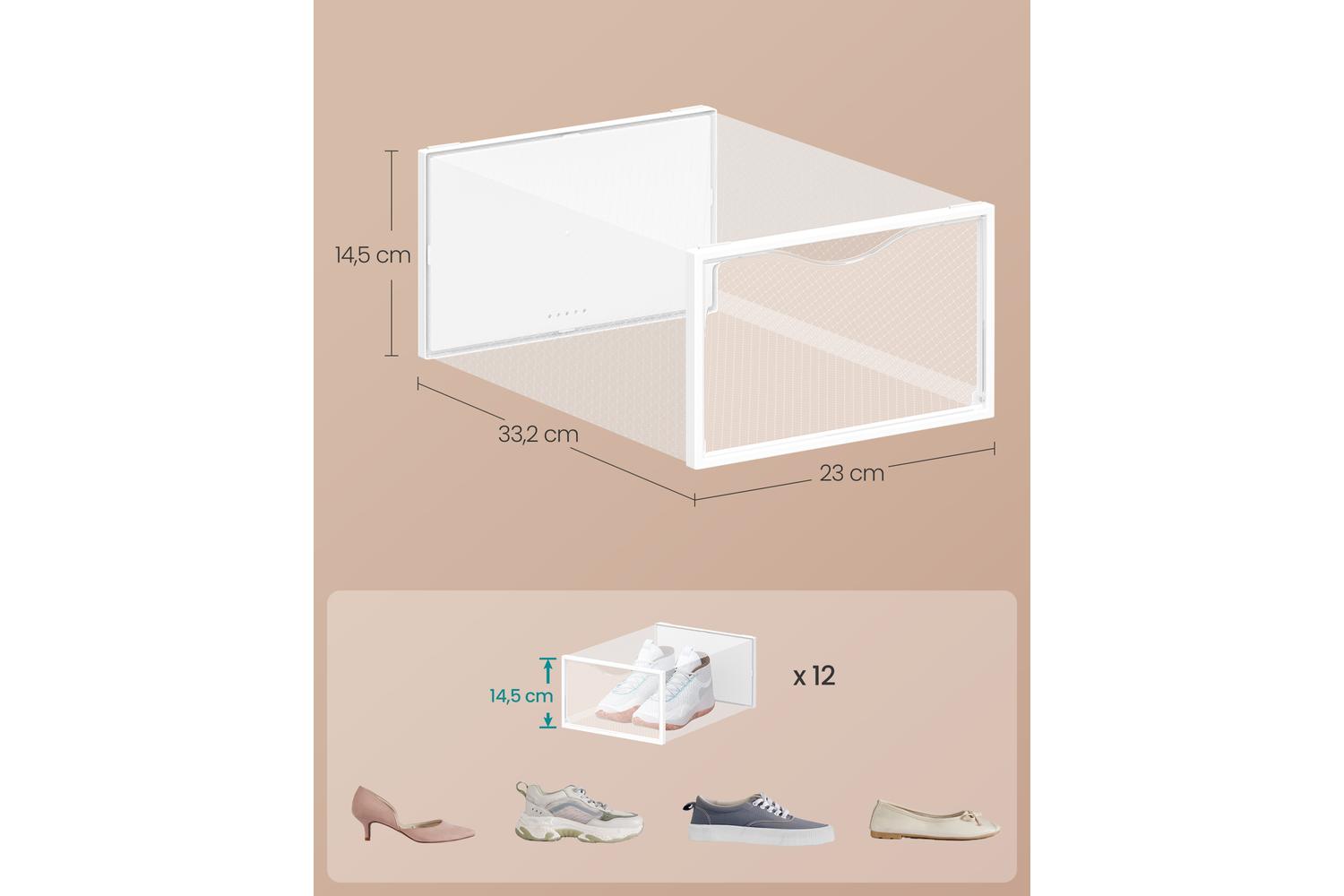 Shoe Boxes | Storage Box | Plastic | Standard Size-6