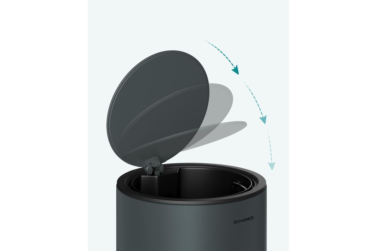 Trash Can | Cosmetic Bin | Steel | 3 Litre-2