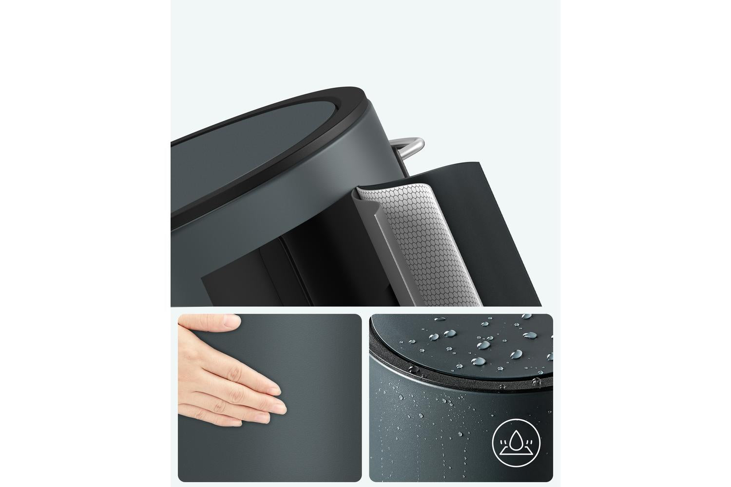 Trash Can | Cosmetic Bin | Steel | 3 Litre-3