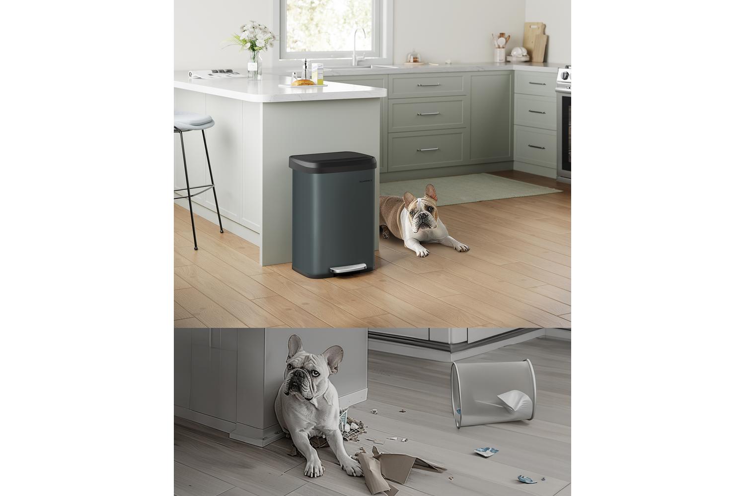 Songmics Trash Can | Pedal Bin | Steel | 50 L-7