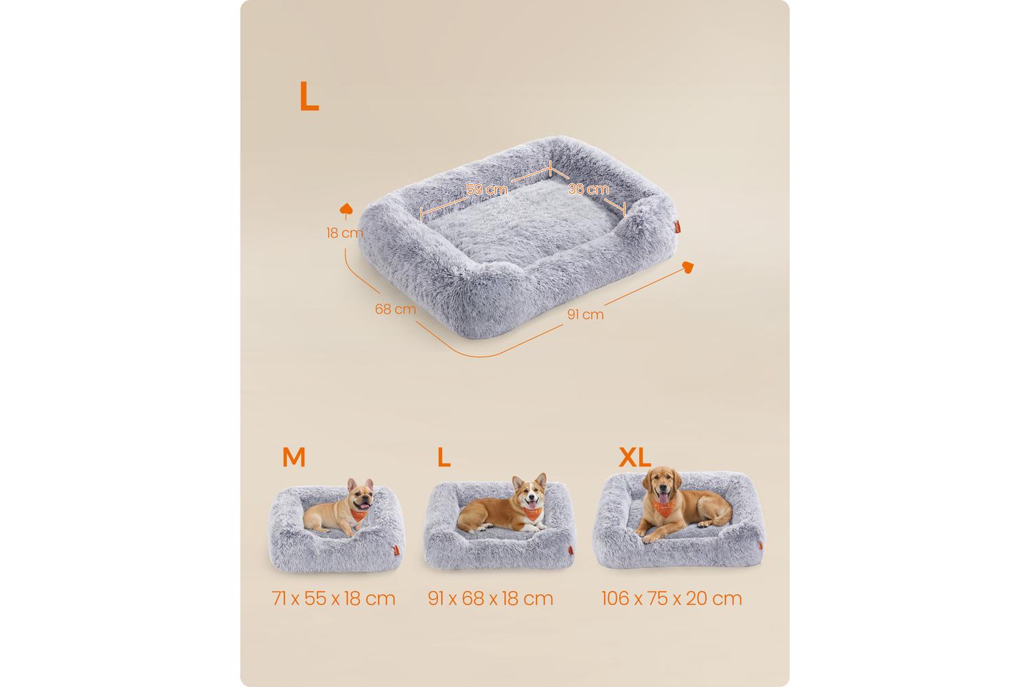 Dog Bed | Dog Bed | Plush | 91 X 68 X 18 Cm-5