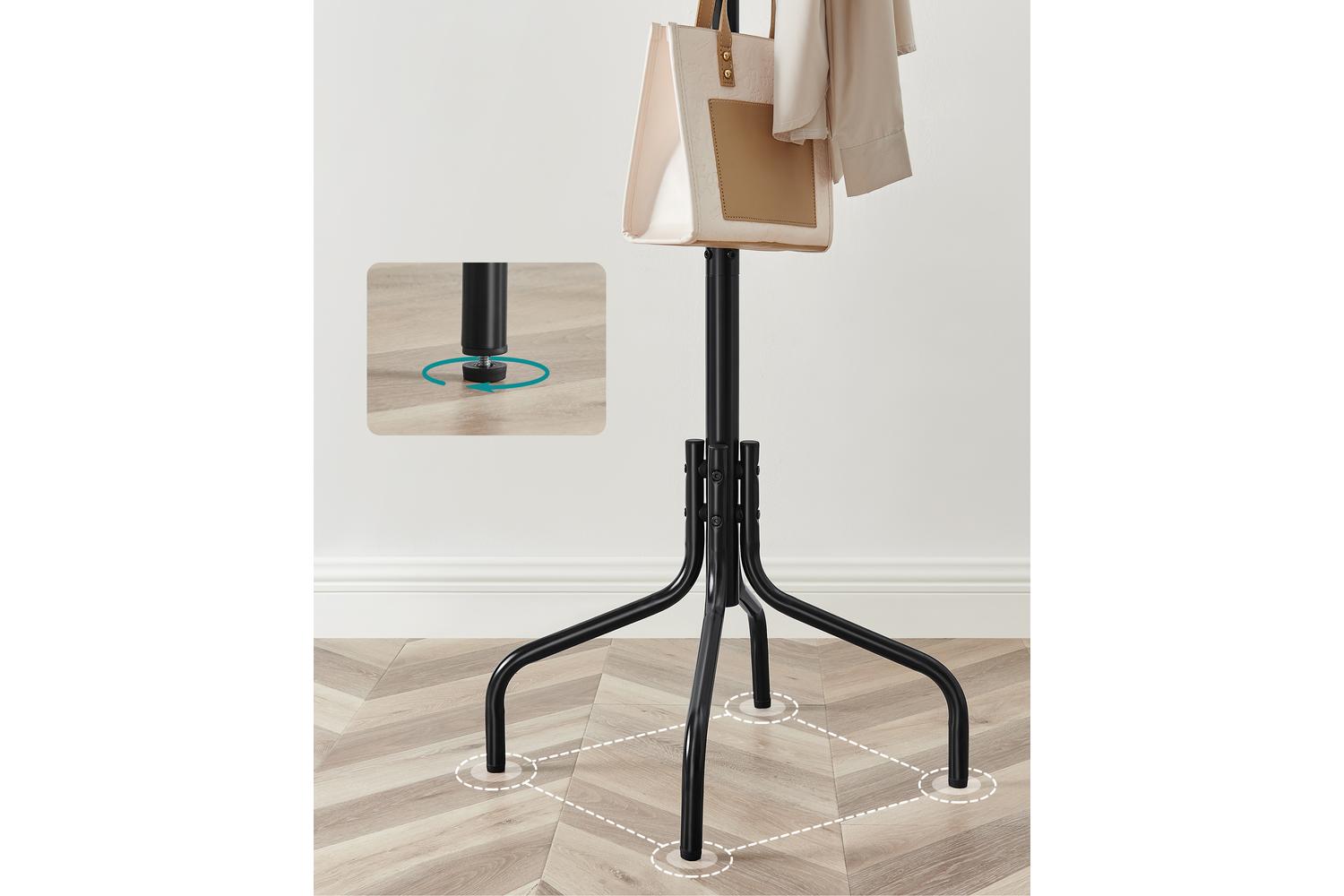 Coat Rack | Free Standing | Steel | 12 Hooks-3