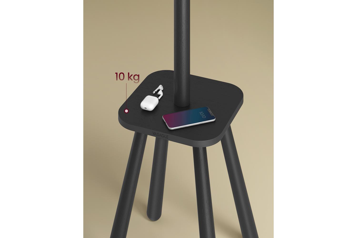 Vasagle Coat Rack | Freestanding | Rubberwood & Mdf | 175.8cm-2