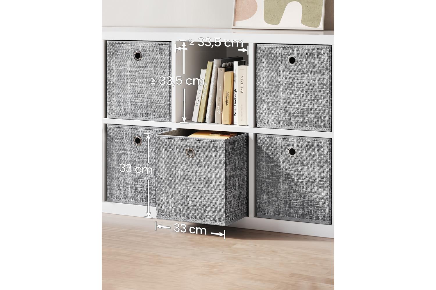 Songmics Storage Box | Fabric Cube | 33 X 33 X 33 Cm-2