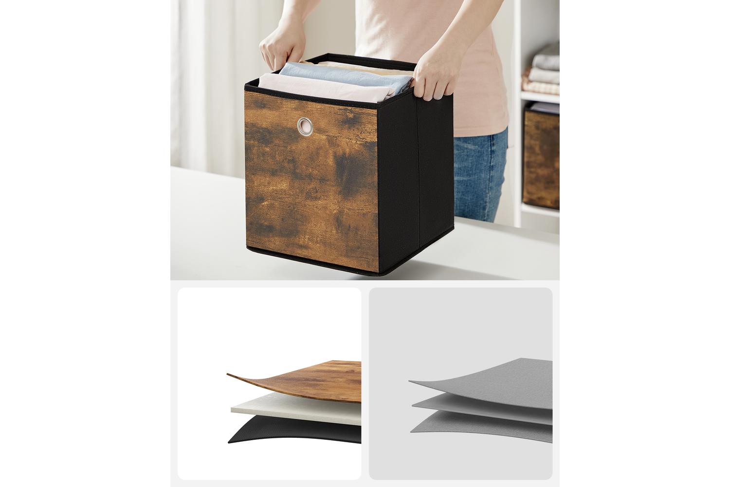 Songmics Storage Box | Fabric Storage Cube | Oxford & Non-woven Fabric | 33 X 33 X 33 Cm-3