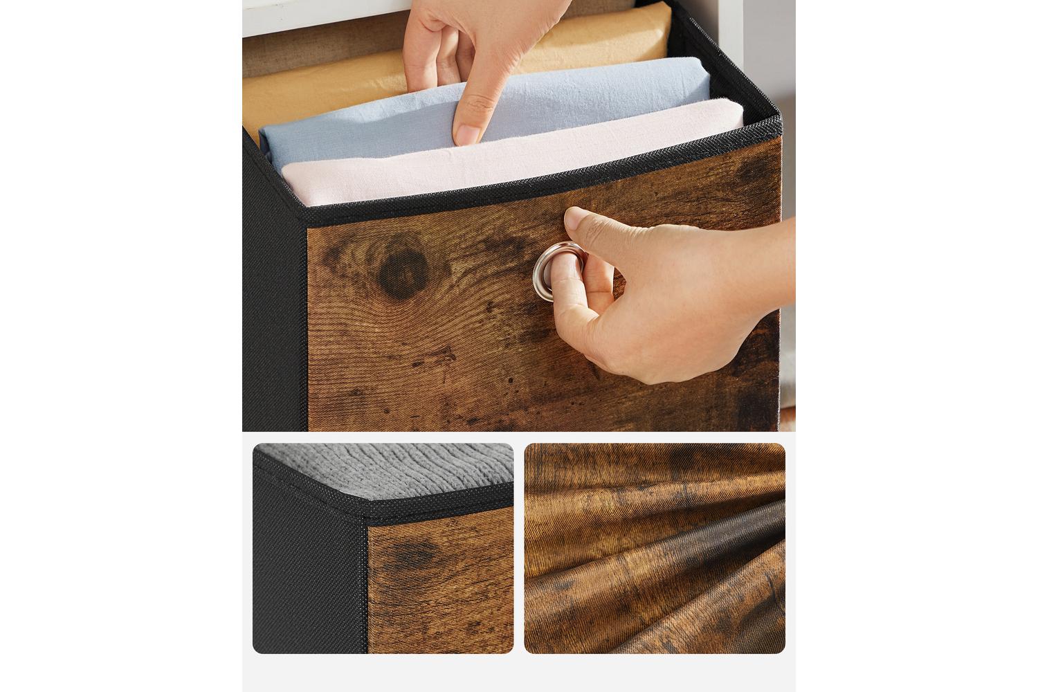 Songmics Storage Box | Fabric Storage Cube | Oxford & Non-woven Fabric | 33 X 33 X 33 Cm-4