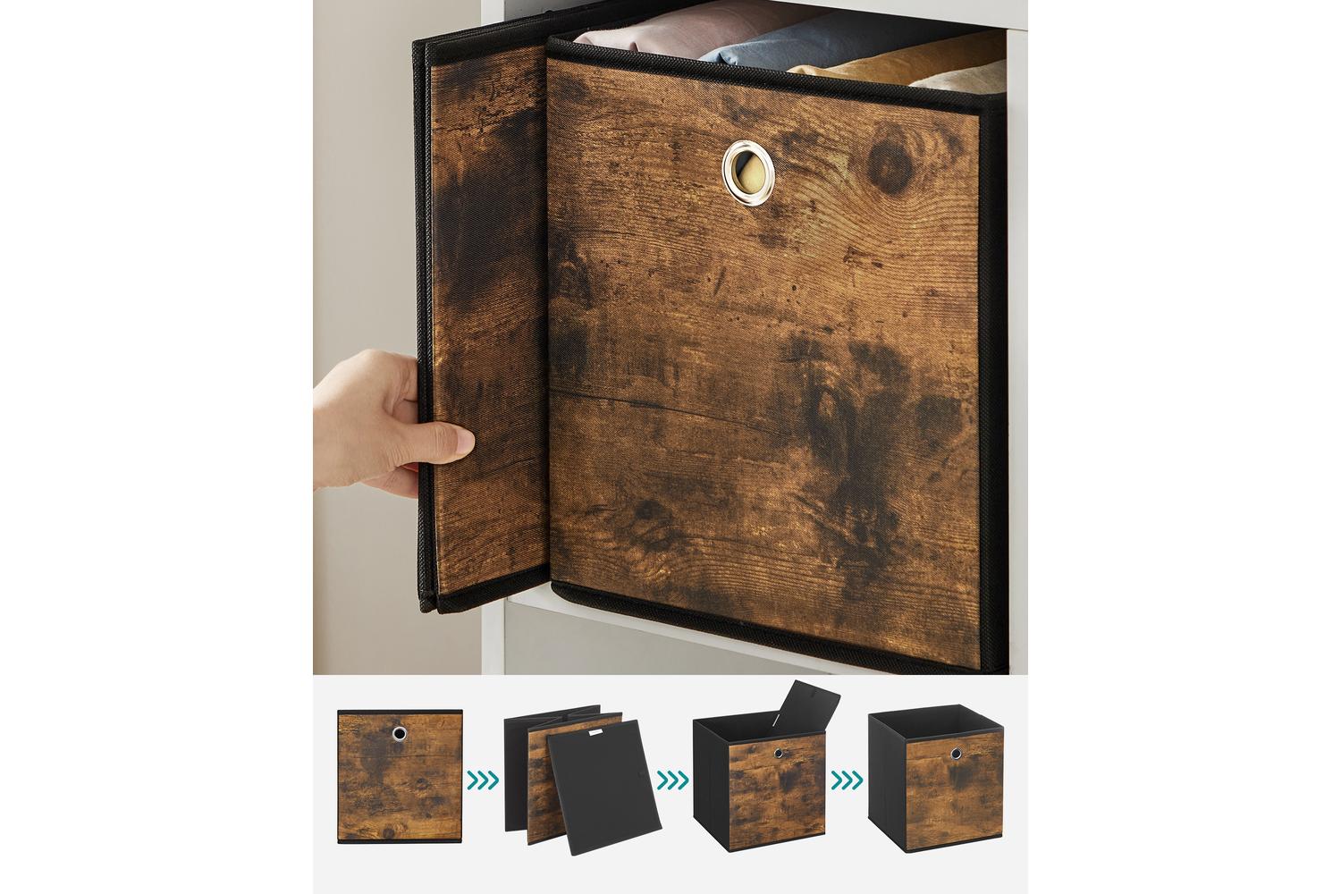 Songmics Storage Box | Fabric Storage Cube | Oxford & Non-woven Fabric | 33 X 33 X 33 Cm-5