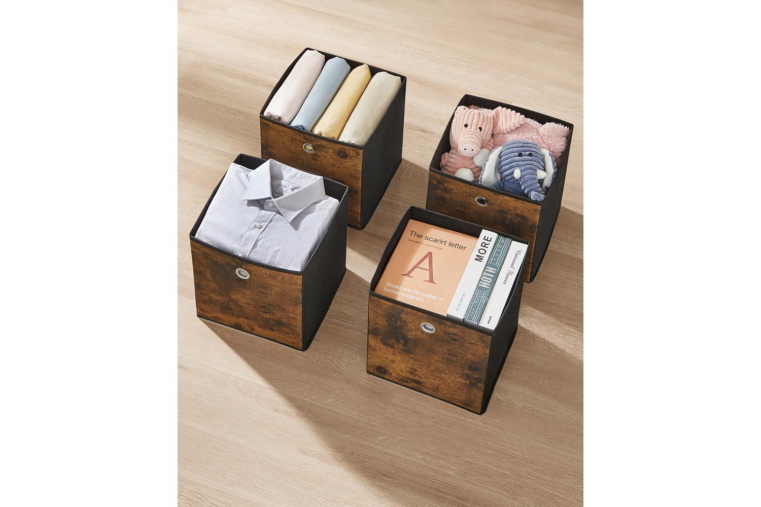Songmics Storage Box | Fabric Storage Cube | Oxford & Non-woven Fabric | 33 X 33 X 33 Cm-6