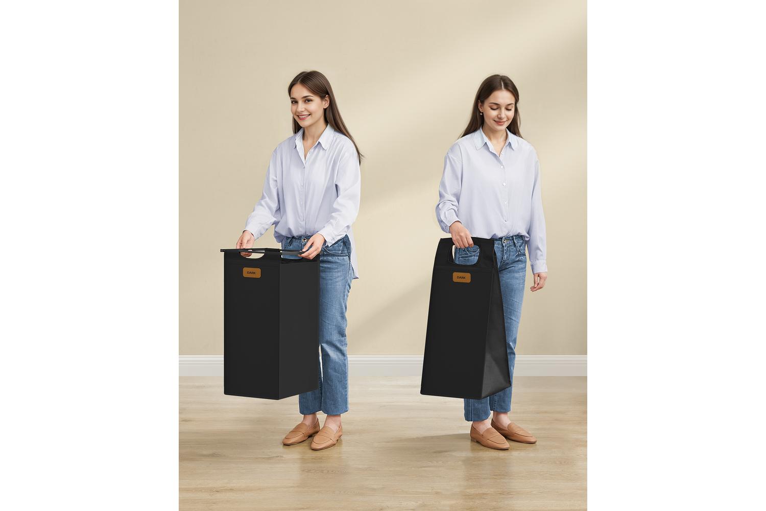 Luandry Basket | Laundry Trolley | Steel & Oxford Fabric | Large-6