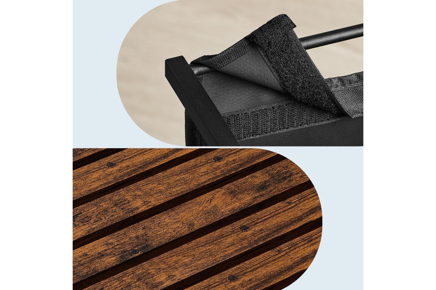 Laundry Hamper | Laundry Basket | Mdf & Steel | 143.5 X 33 X 72 Cm-6