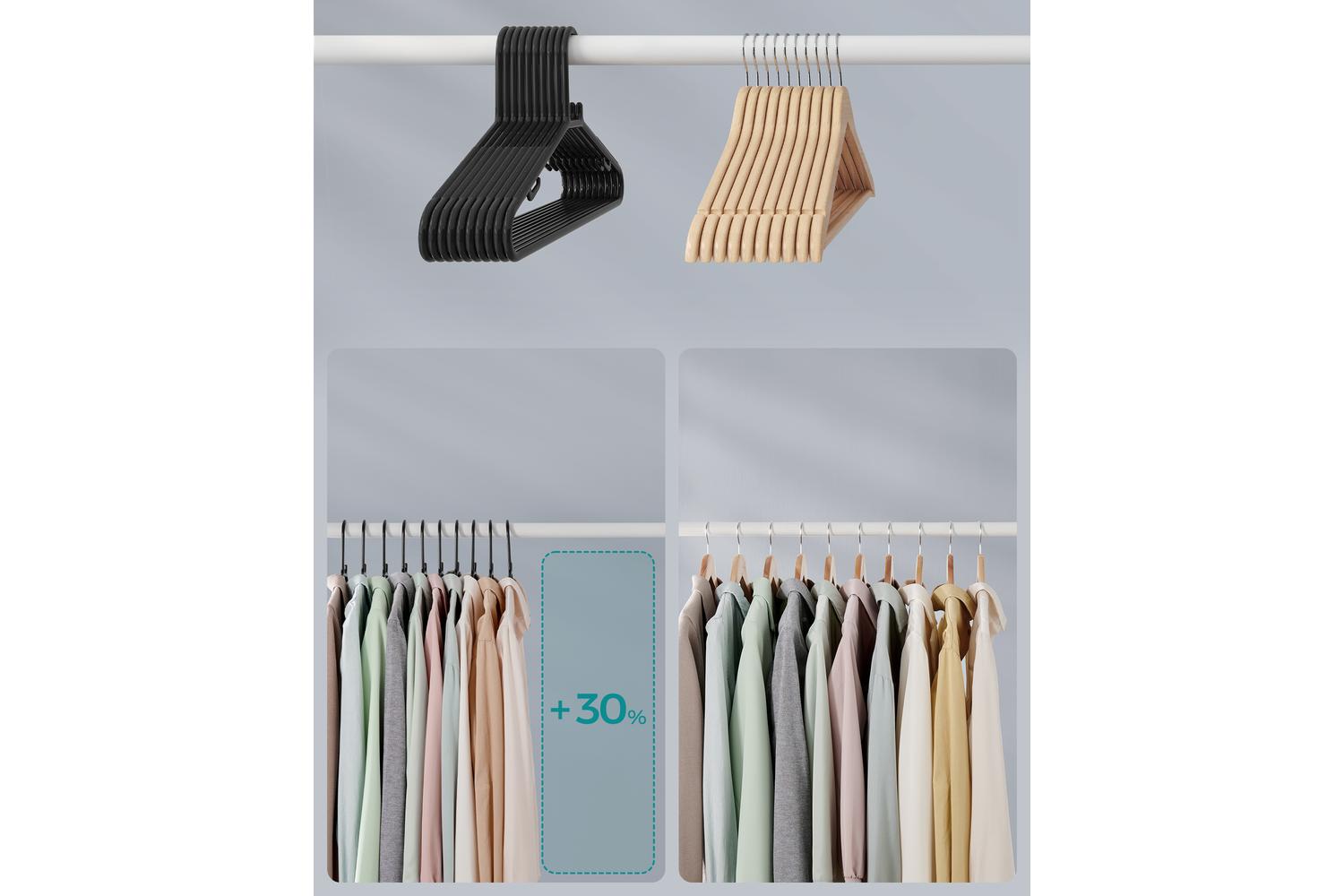 Plastic Clothes Hangers | Clothes Hangers | Plastic | 41.5 X 20.5 Cm-2