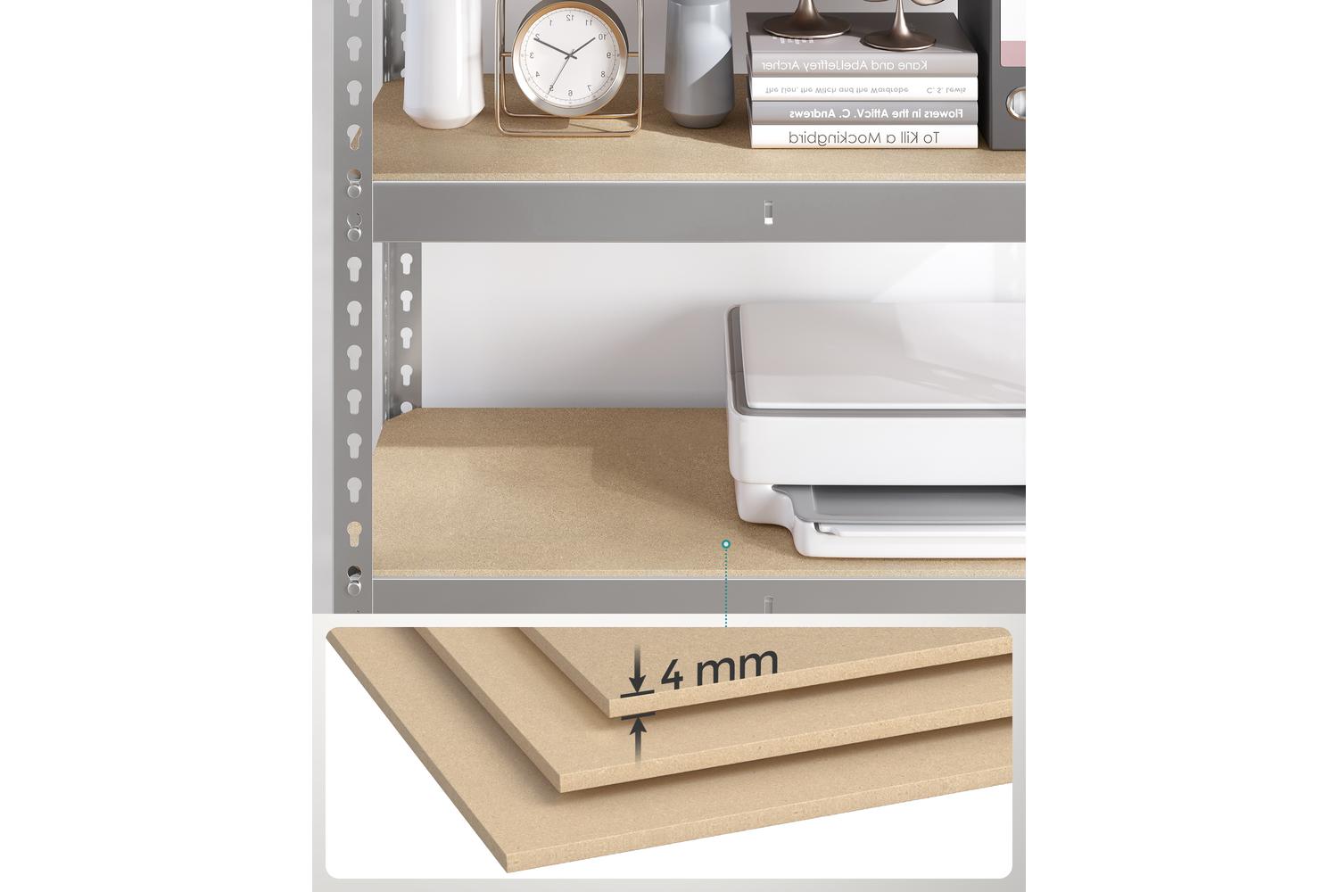 Songmics Shelving Unit | Garage Shelving | Steel & Mdf | 5-tier | 11.8 X 29.5 X 59.1 Inches-7