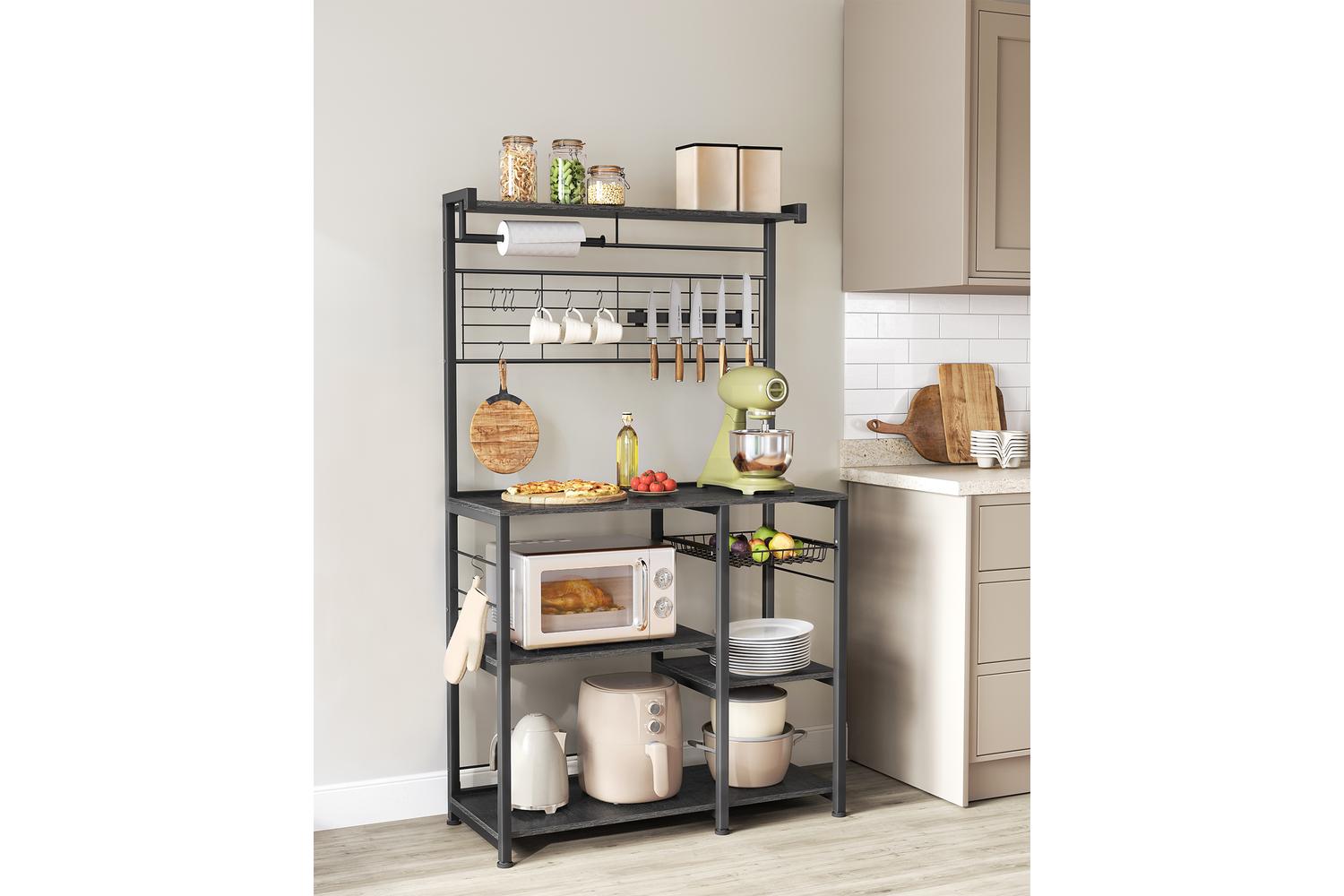 Kitchen Shelf | Kitchen Storage Shelf | Particle Board And Steel | Adjustable-3