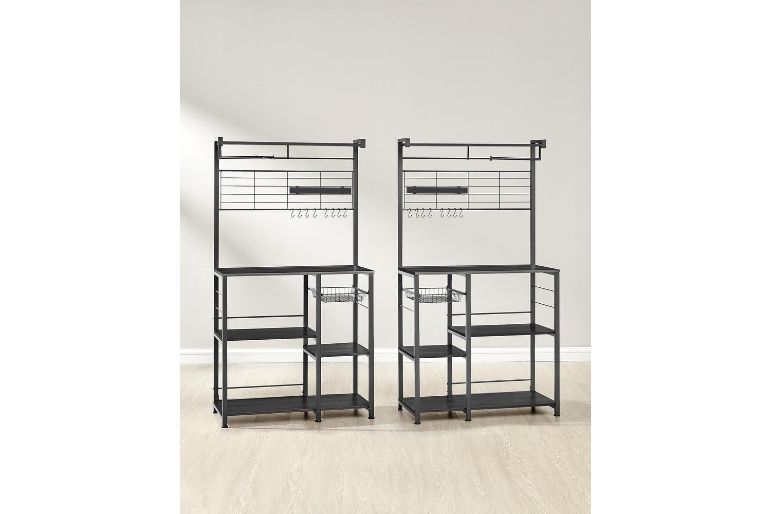 Kitchen Shelf | Kitchen Storage Shelf | Particle Board And Steel | Adjustable-7