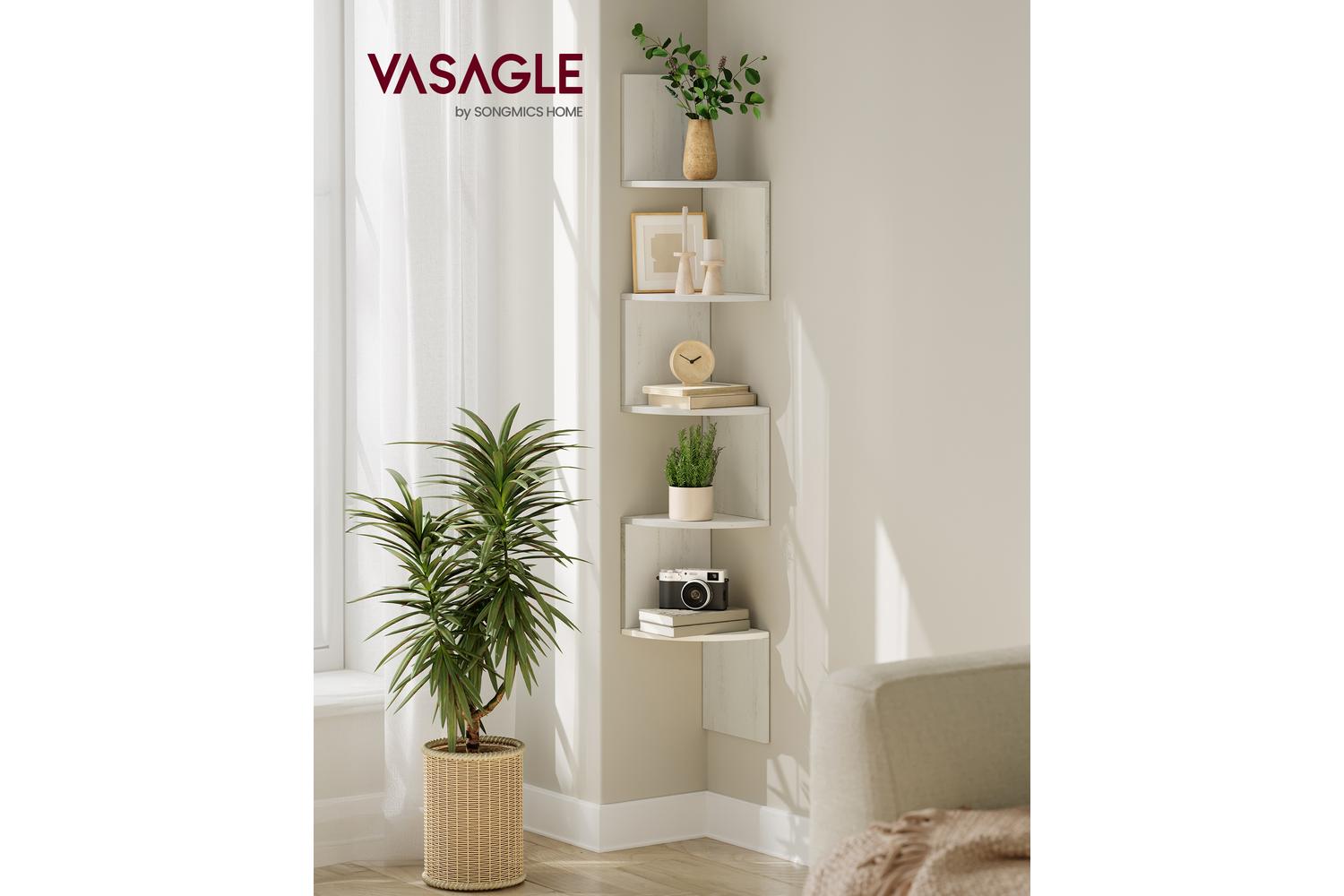 Cornershelf | Wall Corner Shelf | Particleboard | 49.6 Inch-2