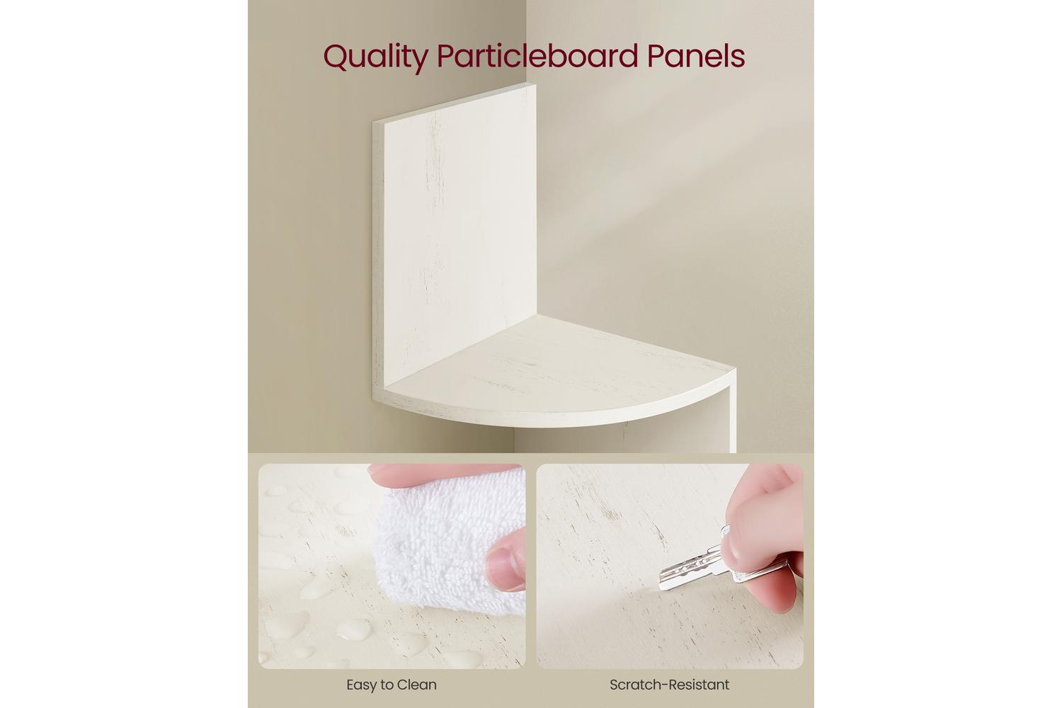 Cornershelf | Wall Corner Shelf | Particleboard | 49.6 Inch-6