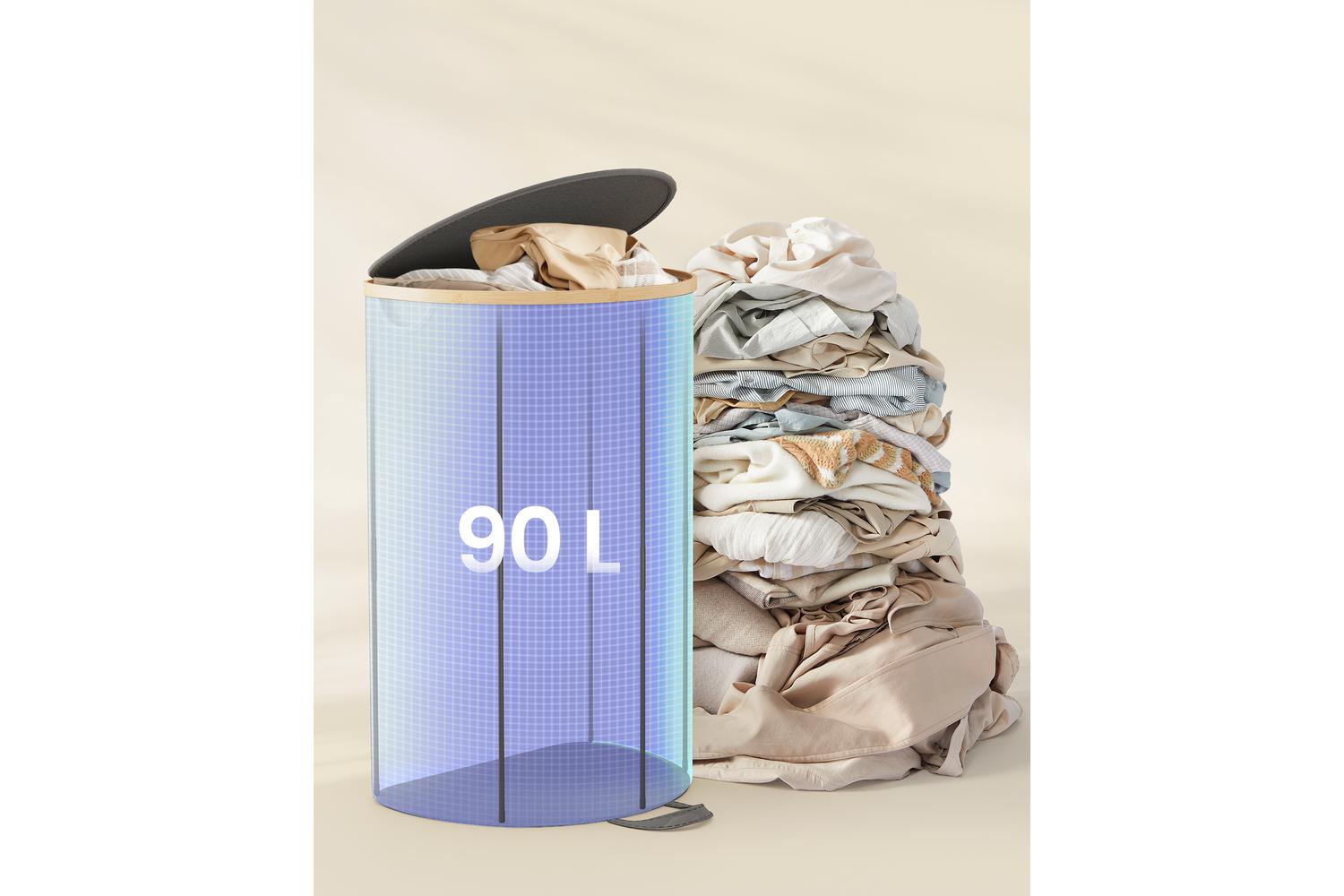 Laundry Hamper | Laundry Basket | Oxford Fabric | 90 Litre-2