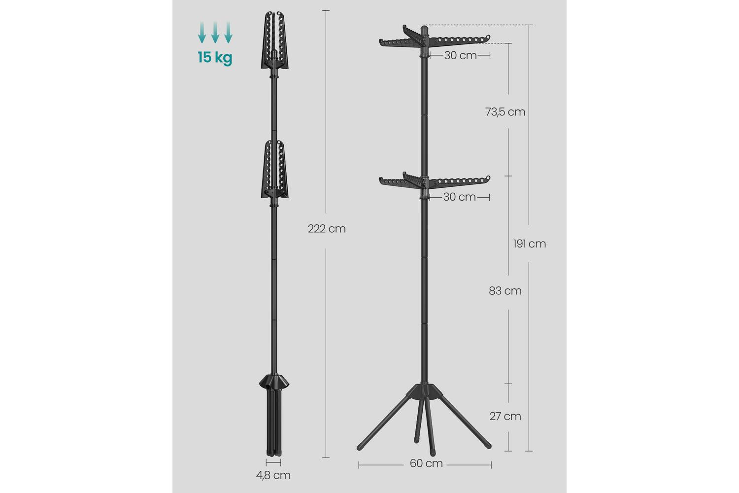 Clothes Drying Rack | Clothes Airer | Stainless Steel | Foldable-5
