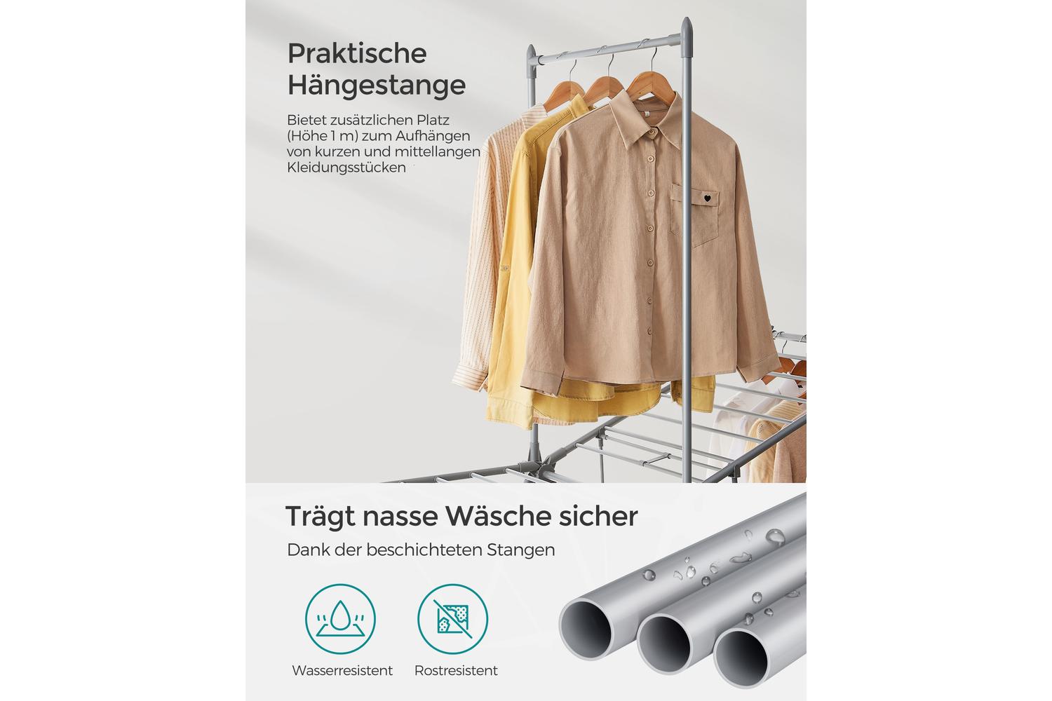 Clothes Drying Rack | Clothes Airer | Steel | Large-6