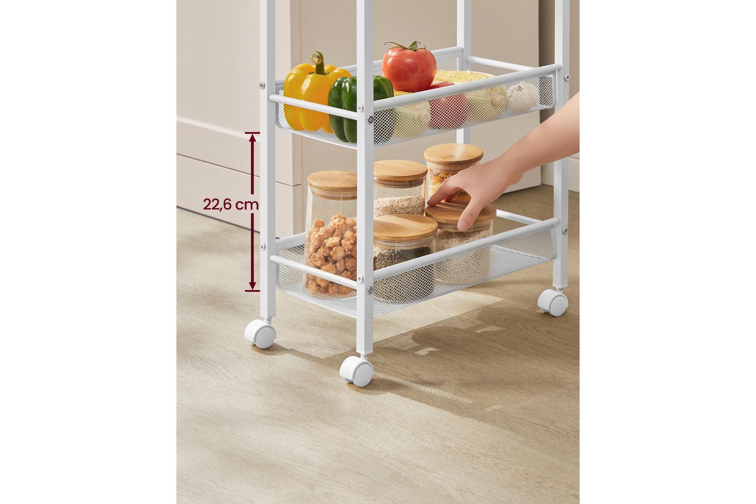 Vasagle Storage Cart | Steel Frame | Five Tier | Narrow Design-5