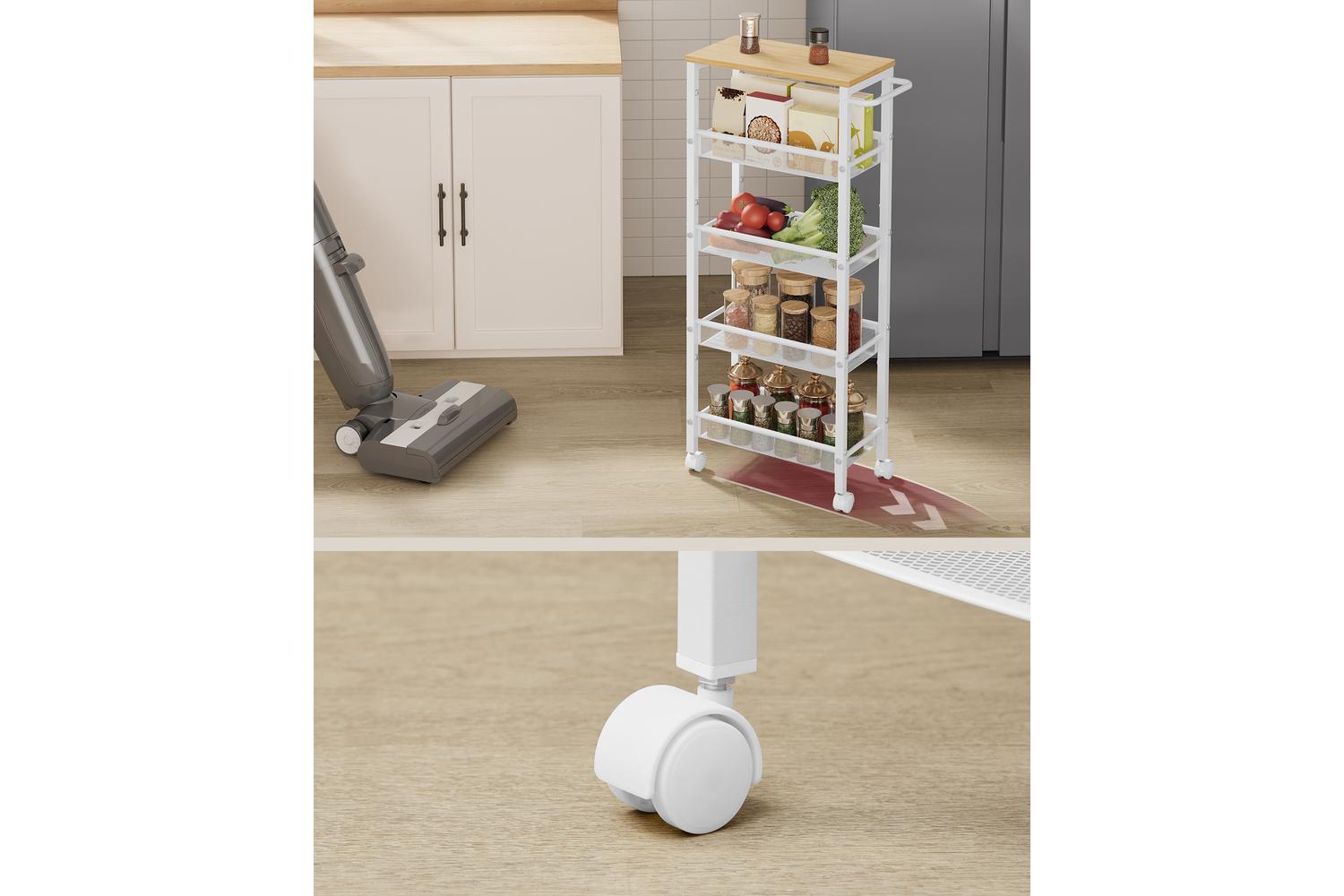 Vasagle Storage Cart | Steel Frame | Five Tier | Narrow Design-7