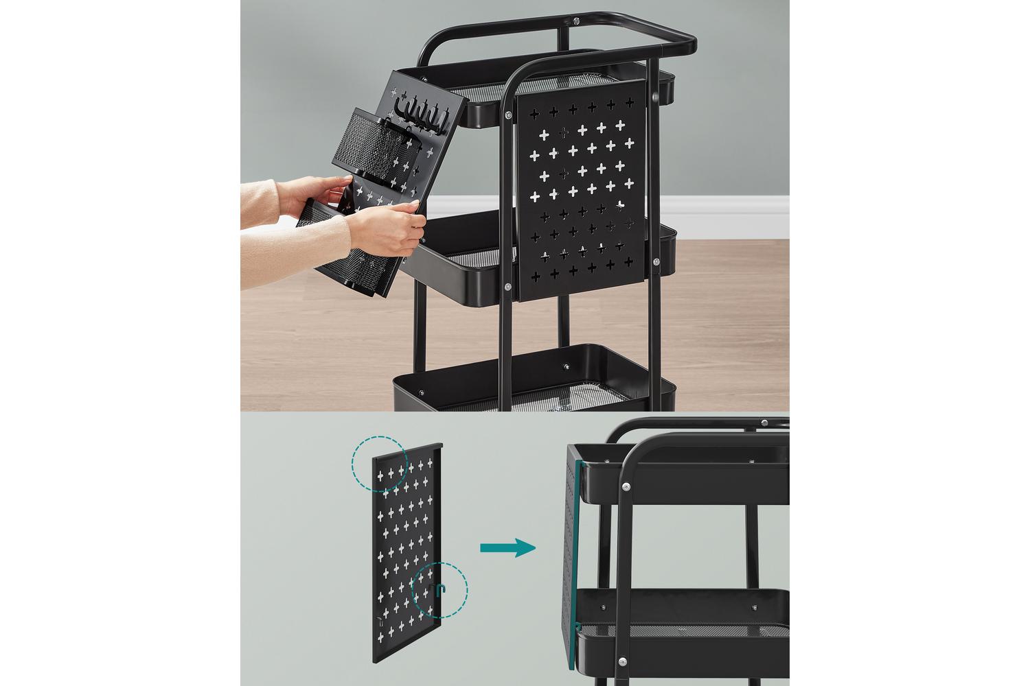 Songmics Storage Cart | Steel | 3-tier-3