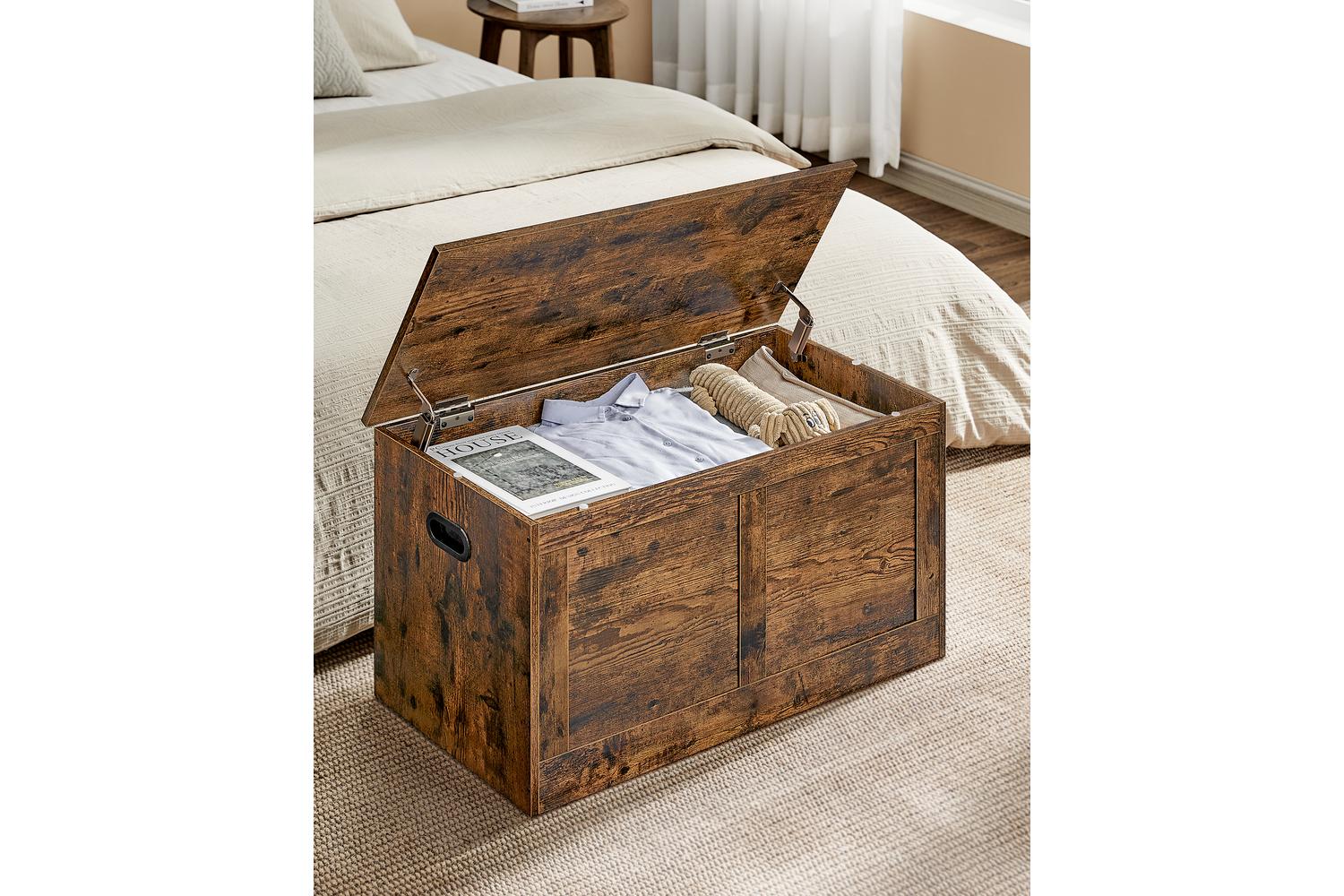 Shoe Bench | Storage Bench | Wood Effect | 80cm-2