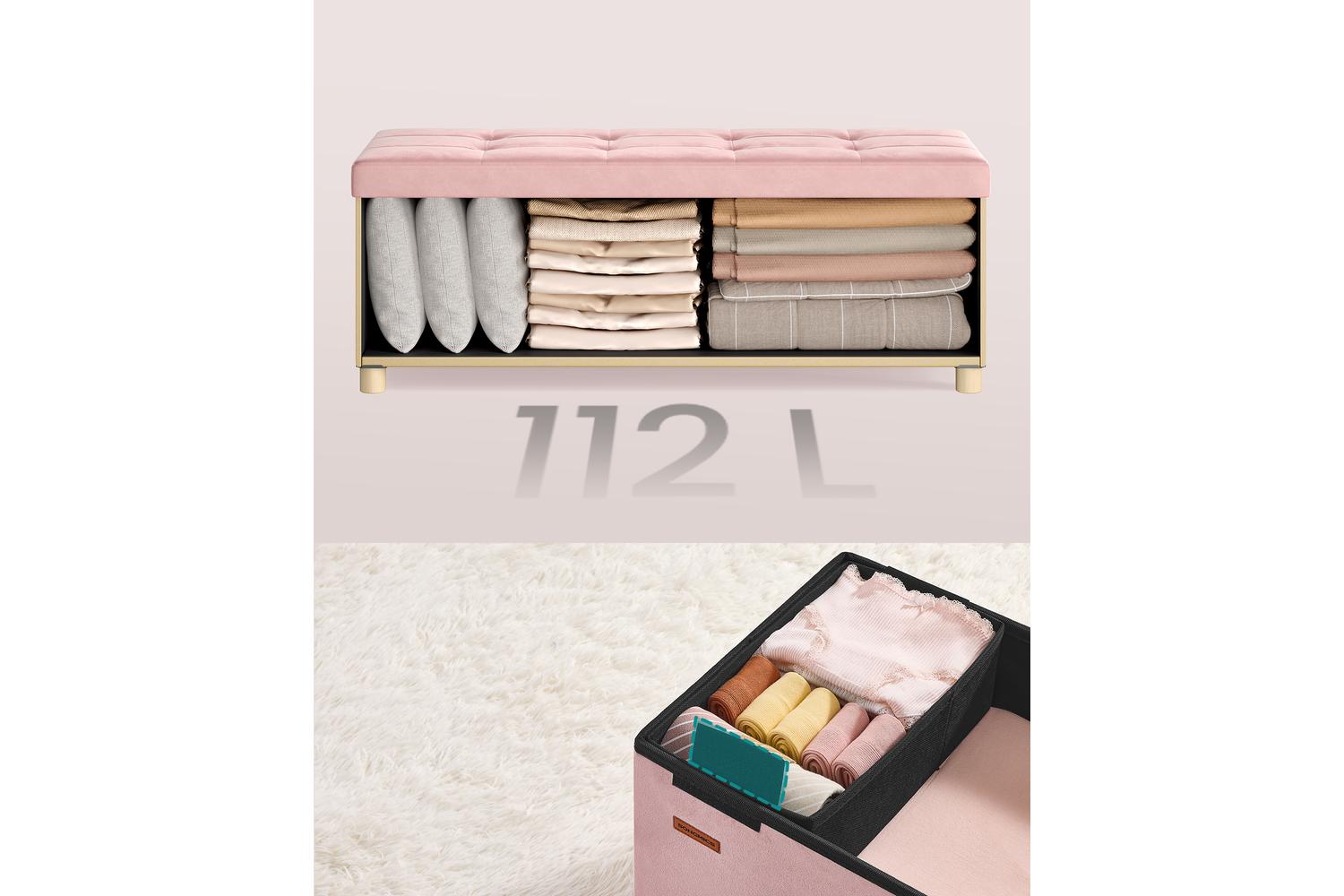 Ottoman | Storage Bench | Velvet | 38 X 38 X 40 Cm-7