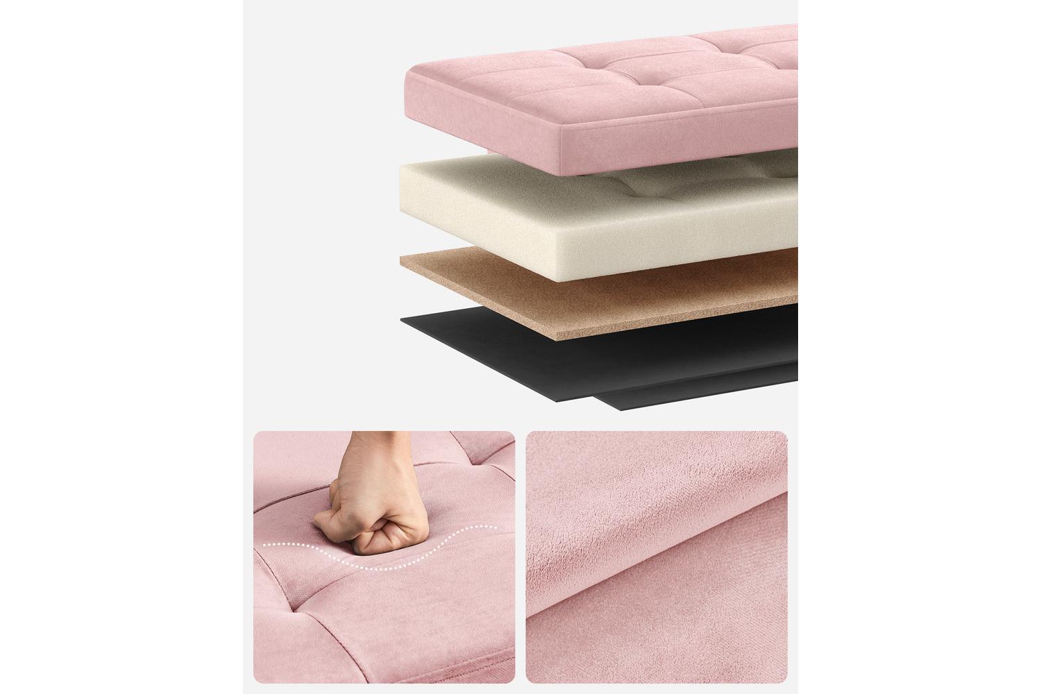 Storage Ottoman | Storage Box | Linen-look Fabric | 32 Litre-2